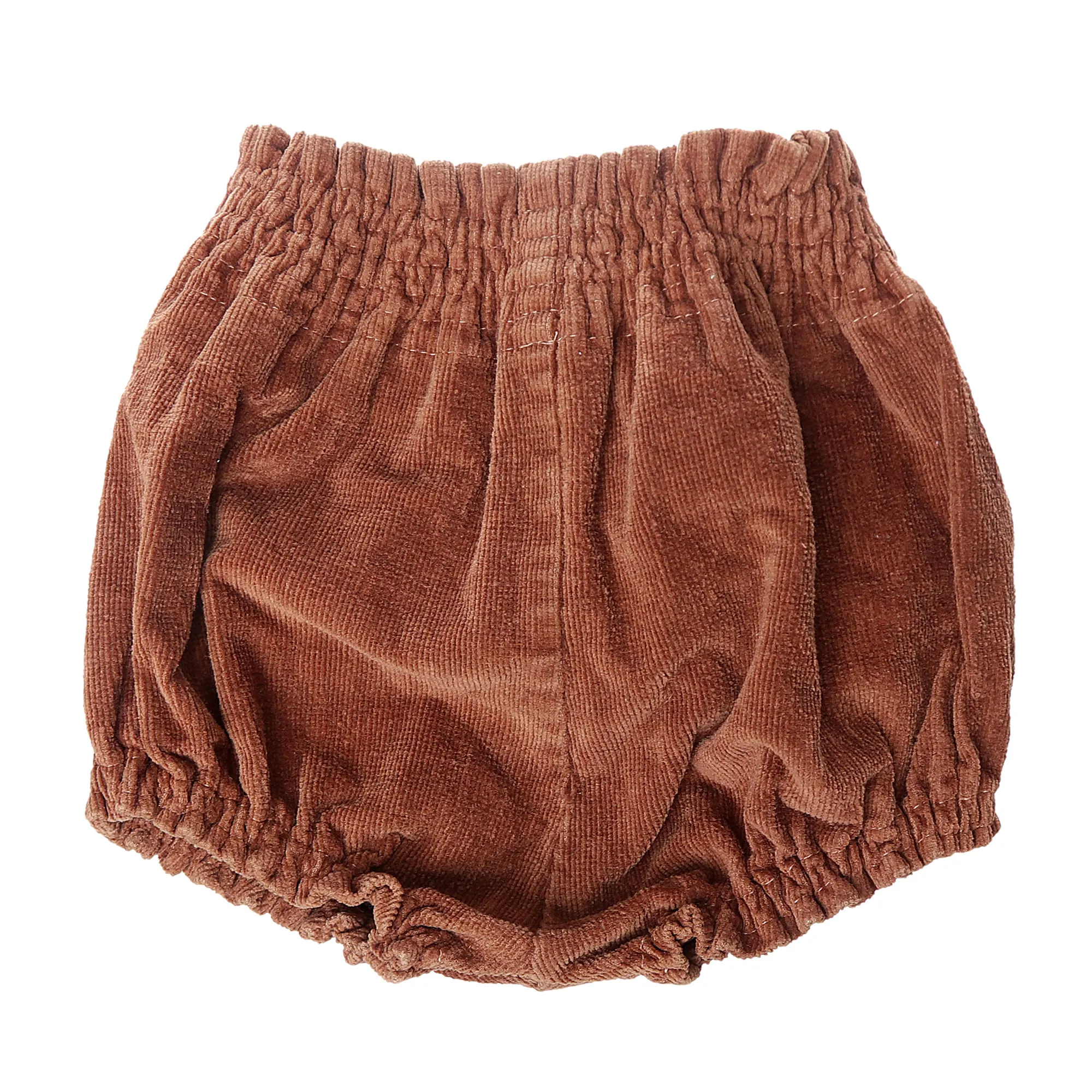 Shorts Mila Milou Infantil Veludo Marrom