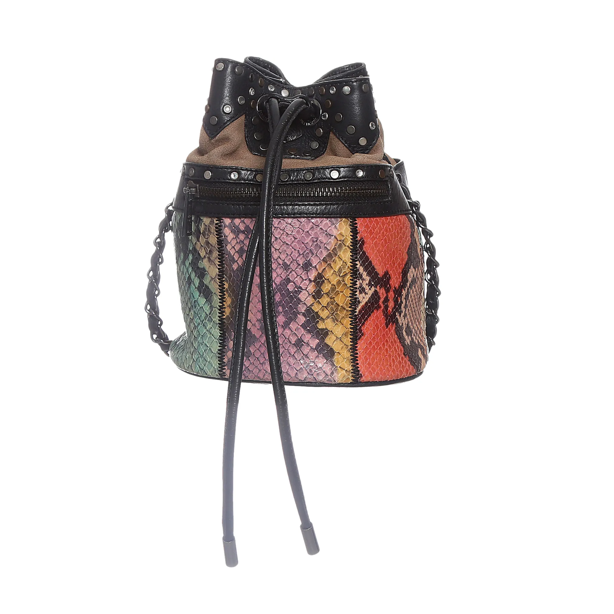 Bolsa Zadig & Voltaire Bucket Couro Colorido