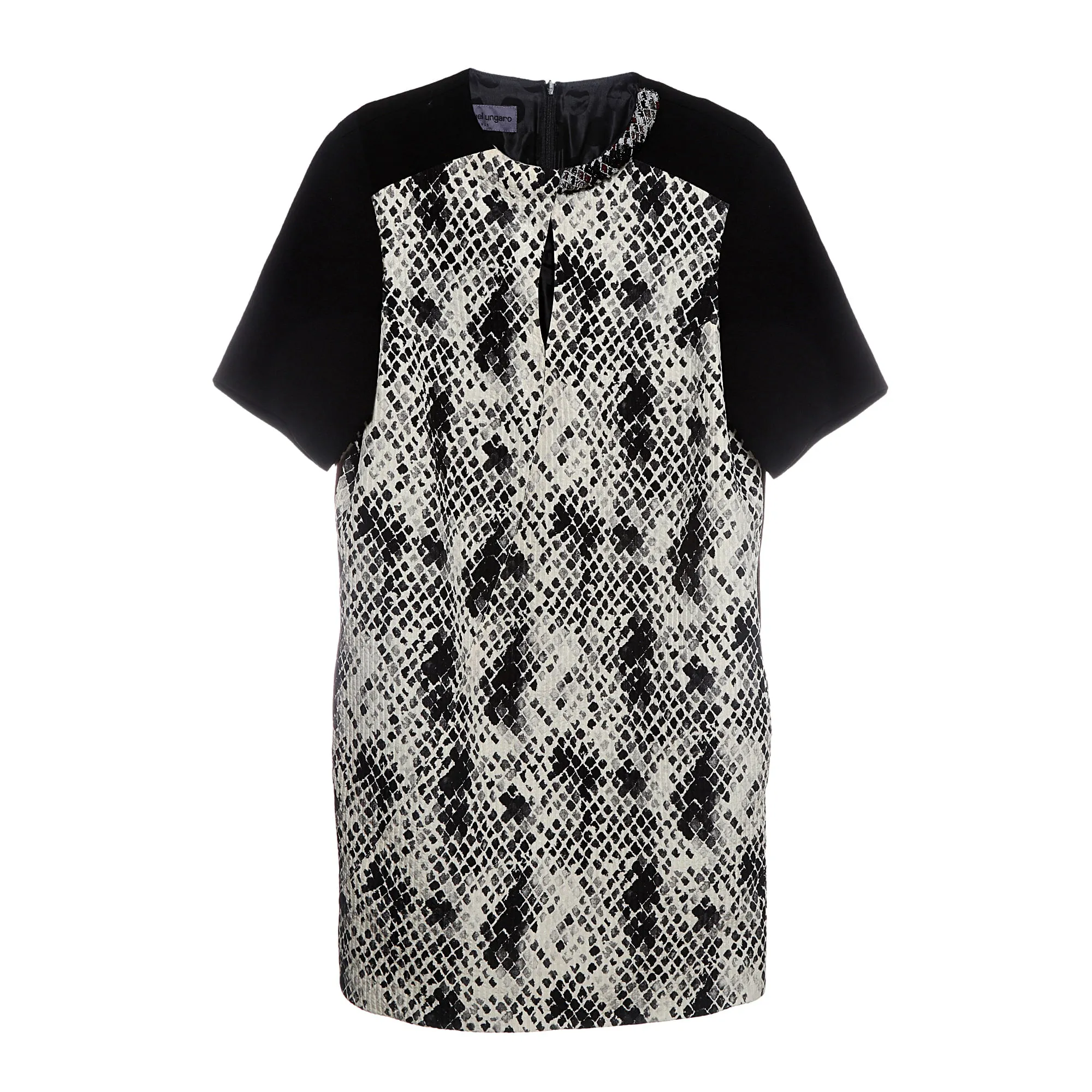 Vestido Emanuel Ungaro Estampado Preto