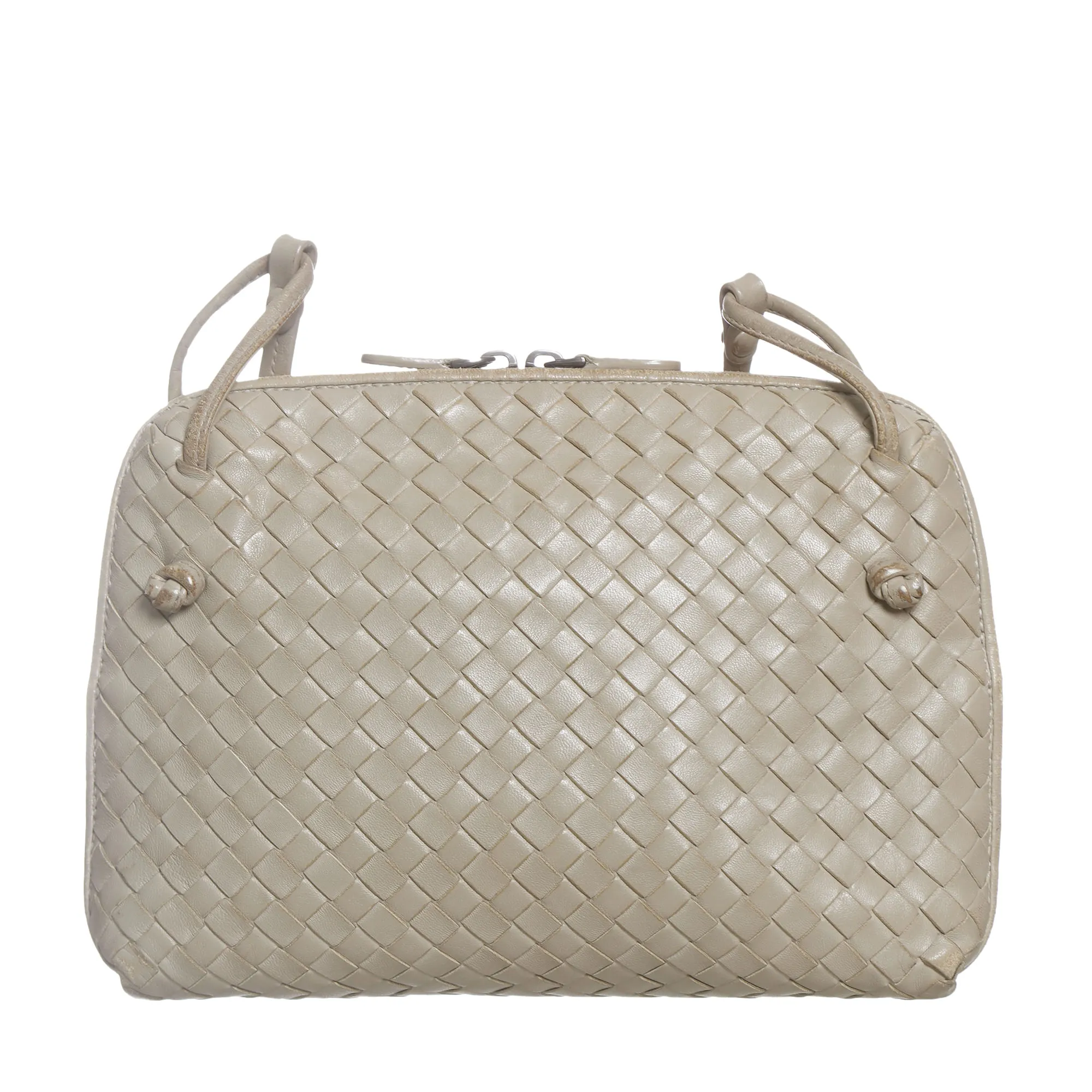 Bolsa Bottega Veneta Camera Intrecciato Bege