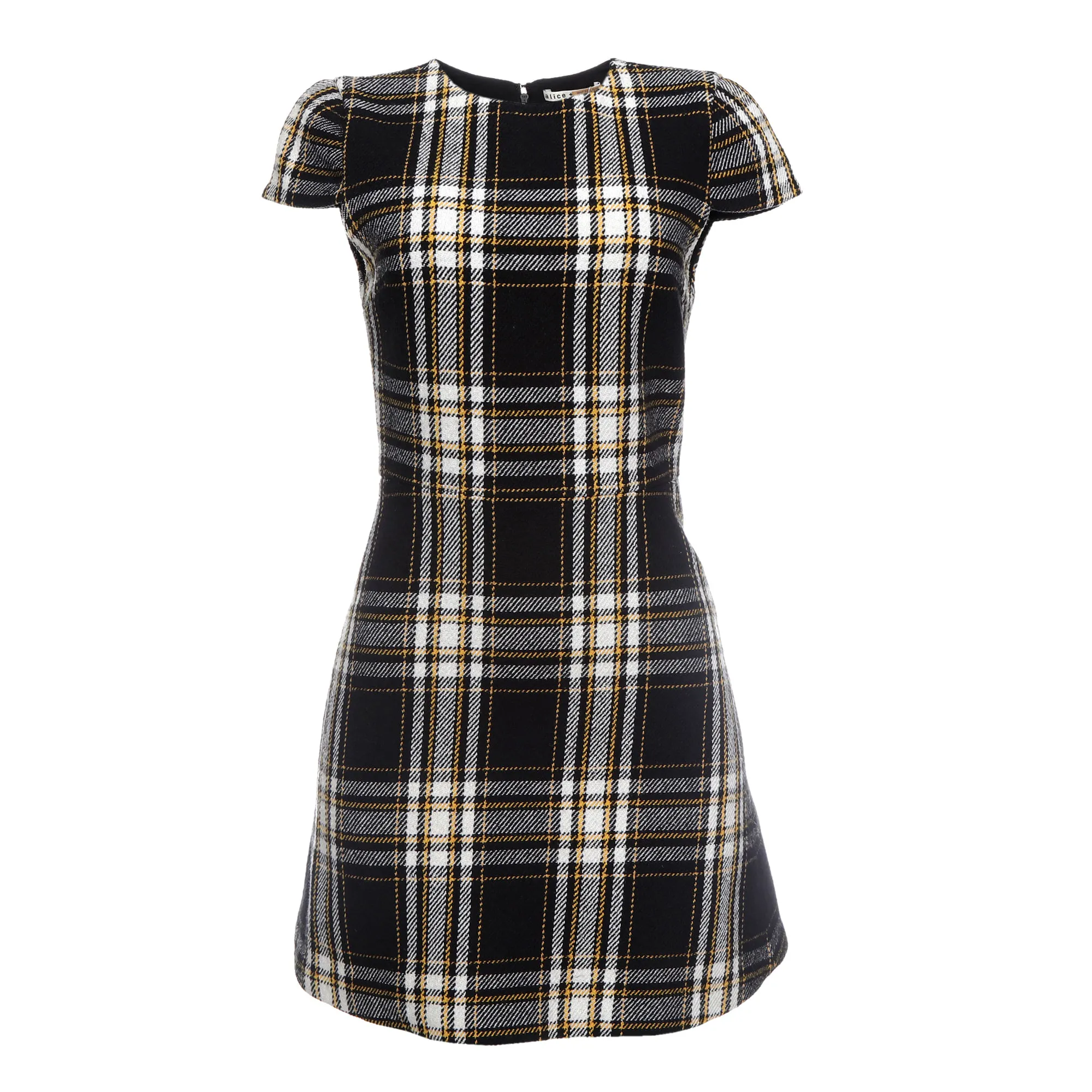 Vestido Alice and Olivia Xadrez Preto