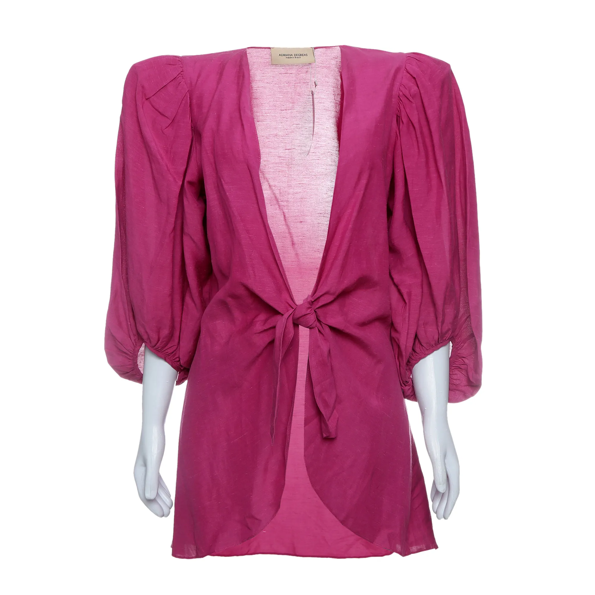 Vestido Adriana Degreas Linho Roxo