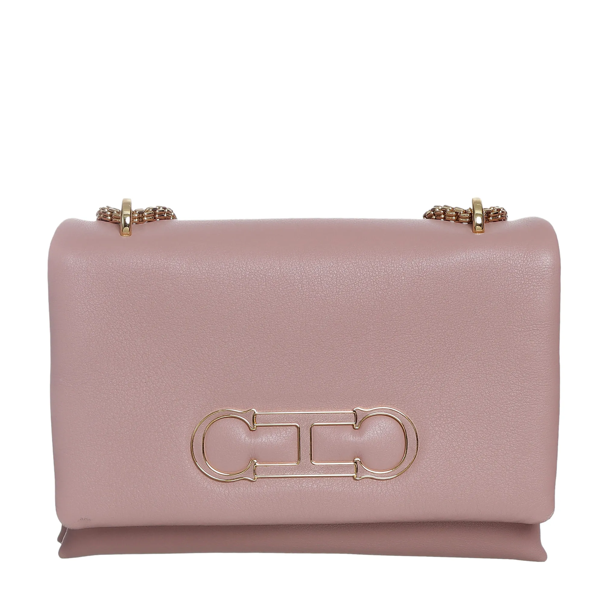 Bolsa Carolina Herrera Couro Rosa
