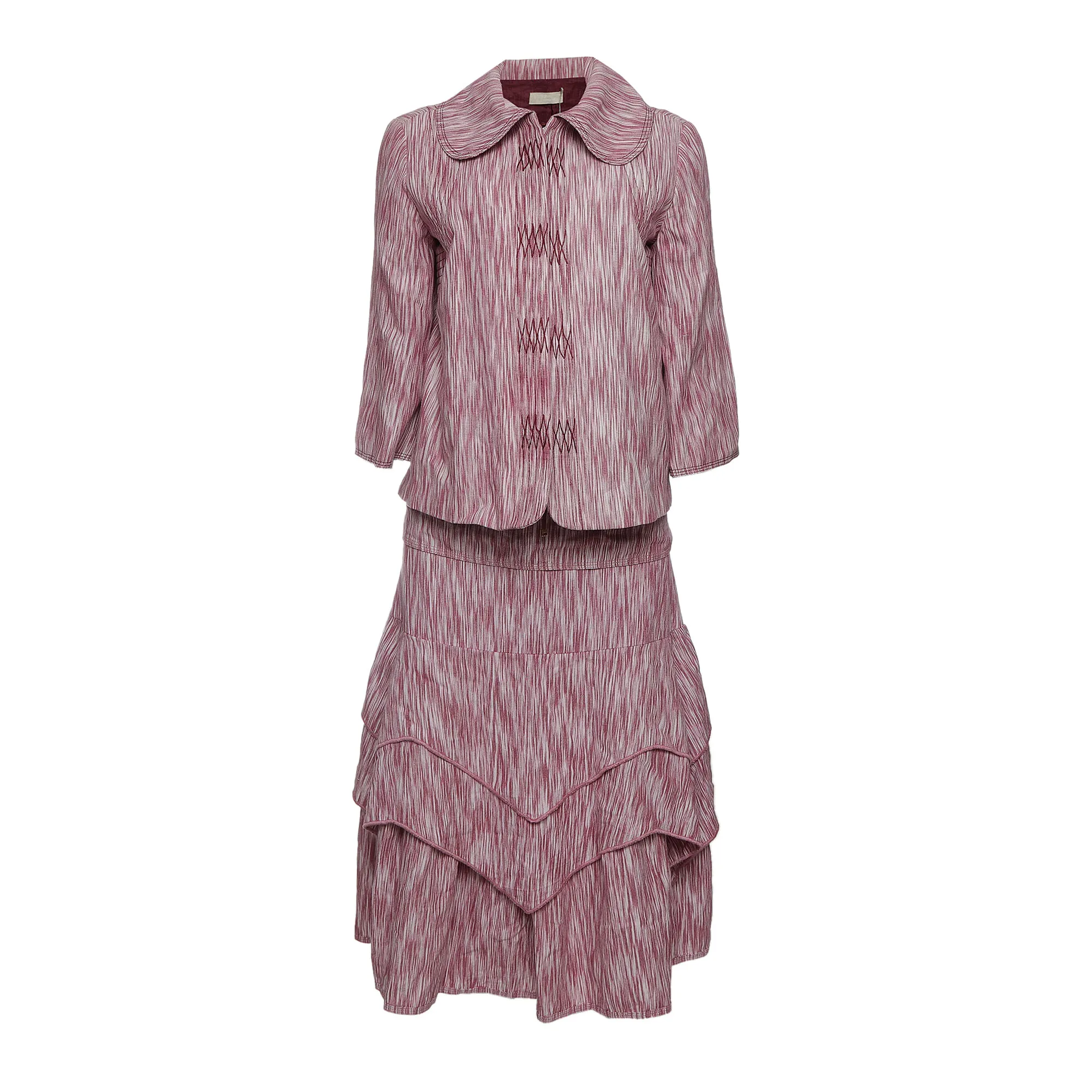 Conjunto De Goeye Listrado Rosa