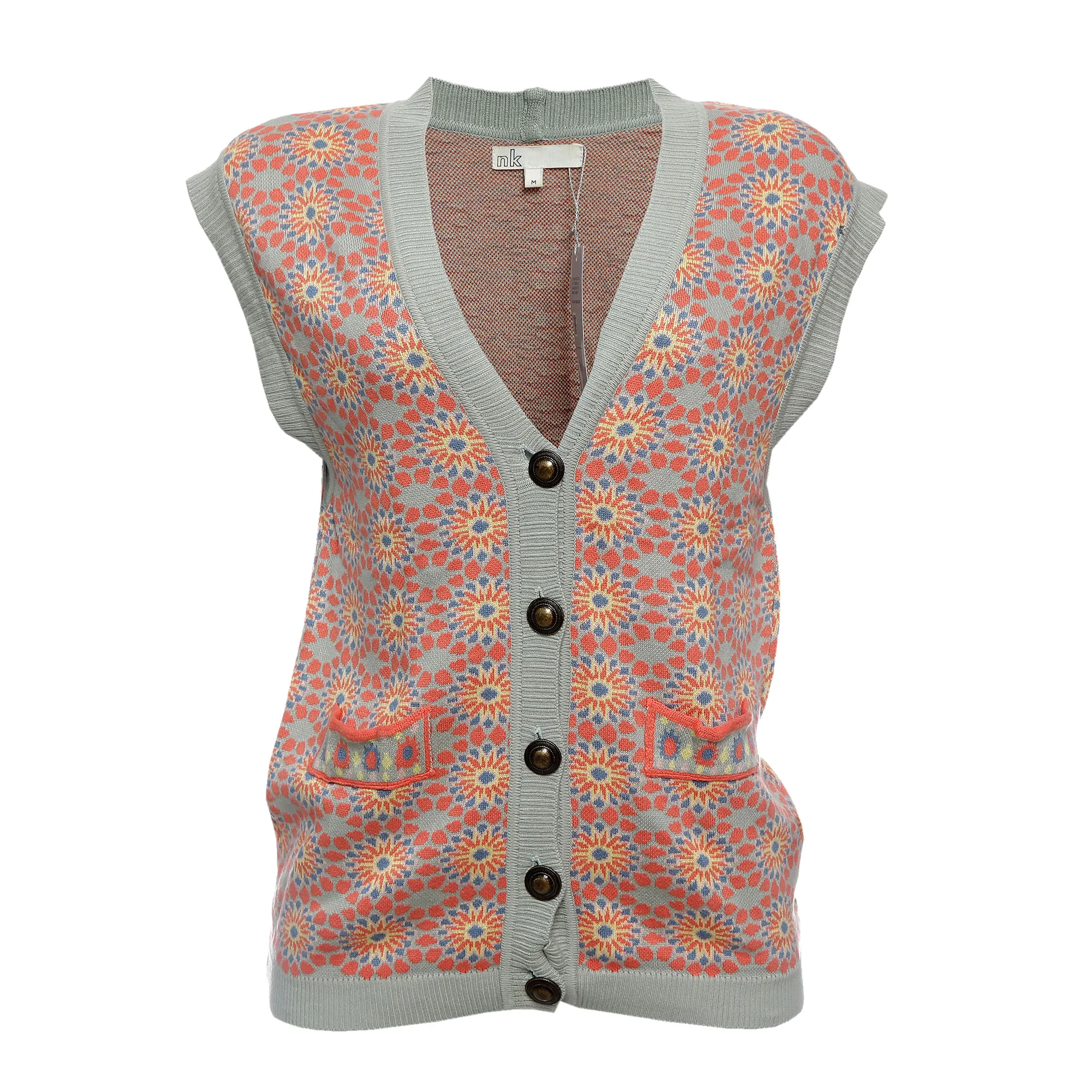 Colete NK Tricô Colorido