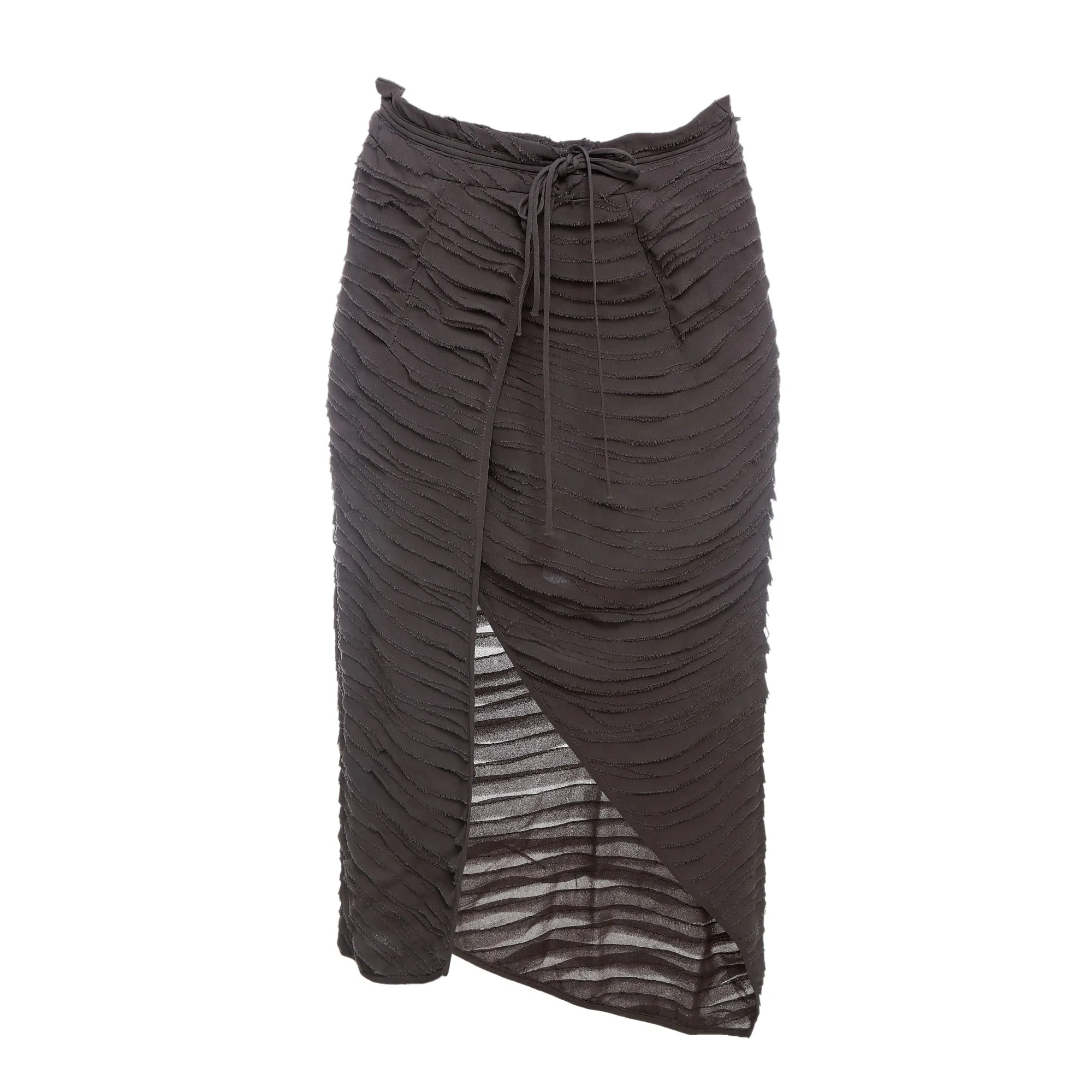 Saia De Goeye Transpassada Cinza