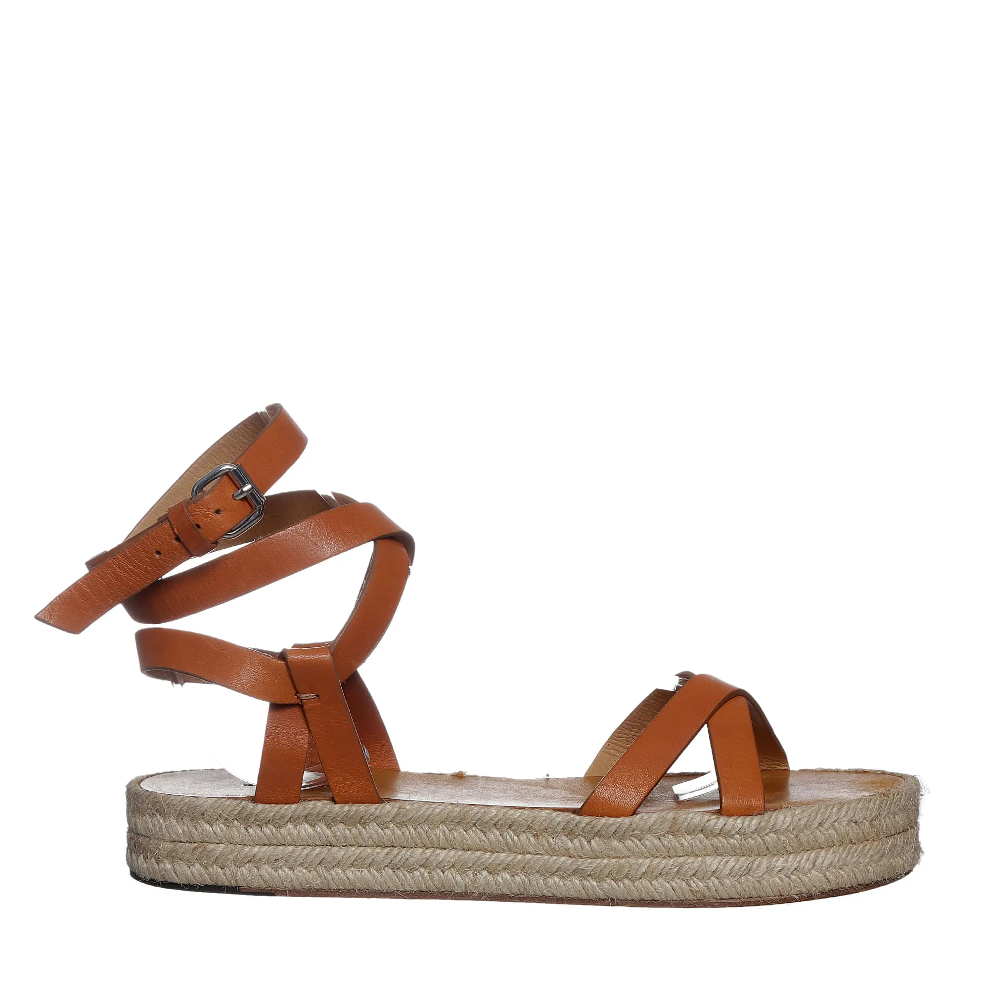 Sandália Isabel Marant Couro Marrom