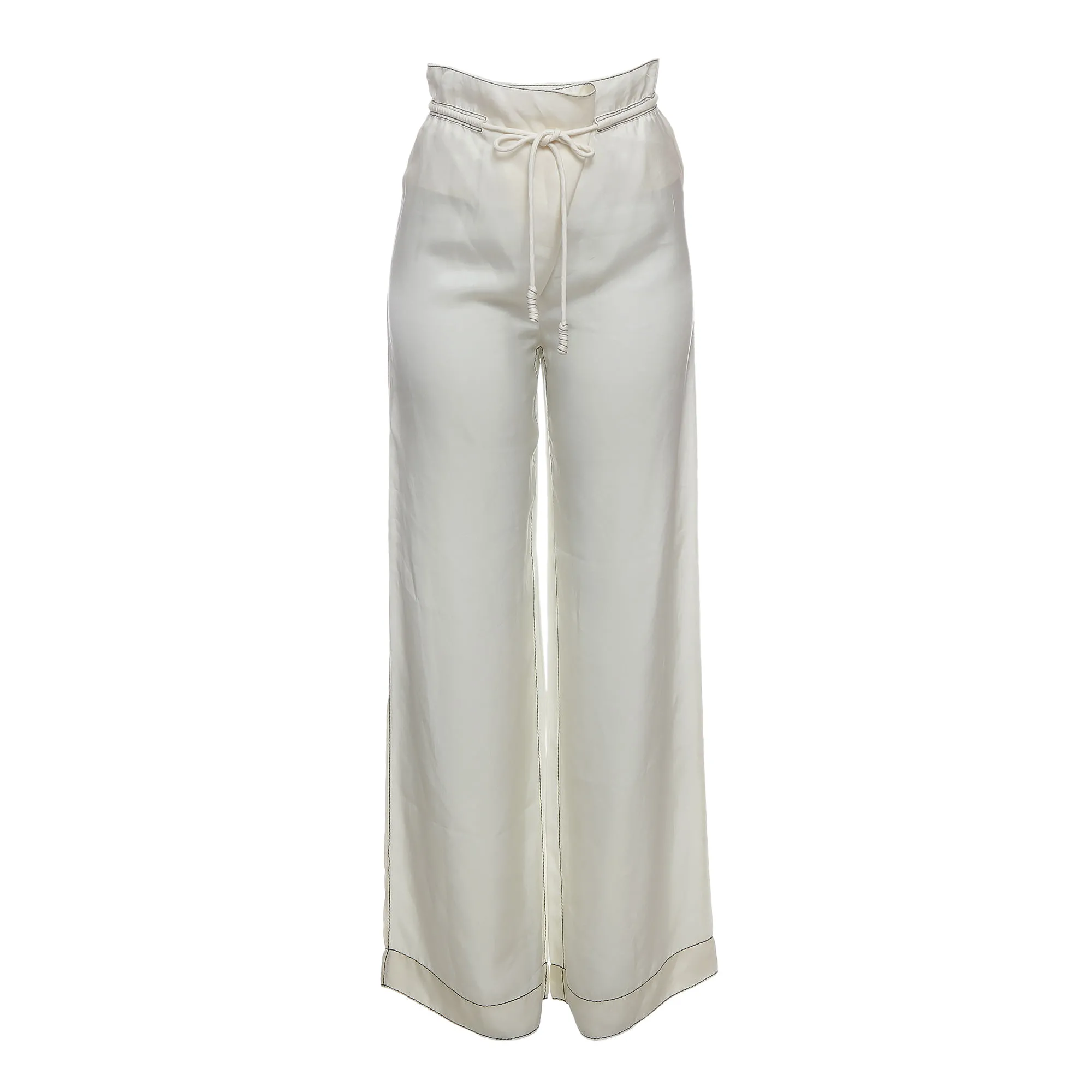 Calça De Goeye com Amarração Branca