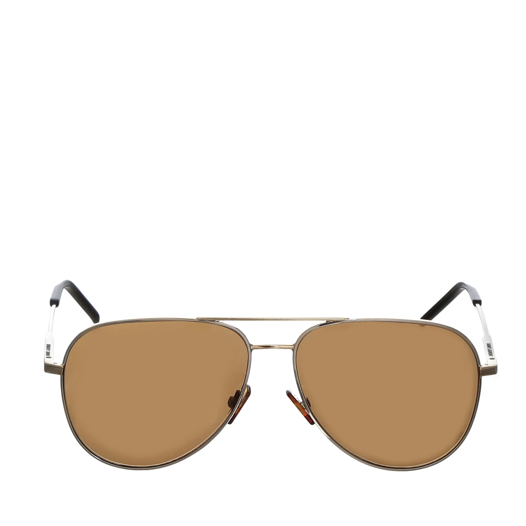 Óculos Saint Laurent Metal Prateado e Dourado