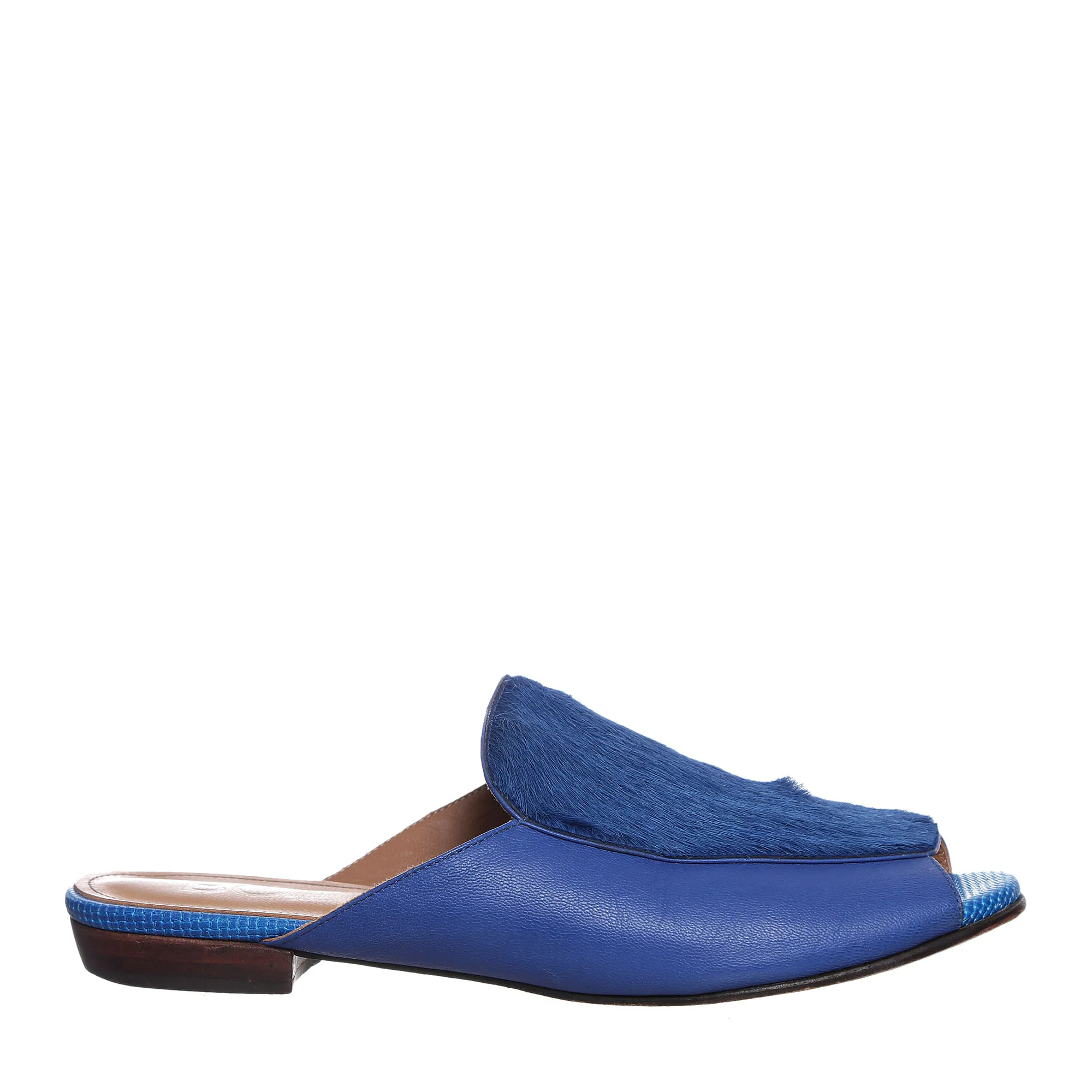Sapato Botti Mule Azul