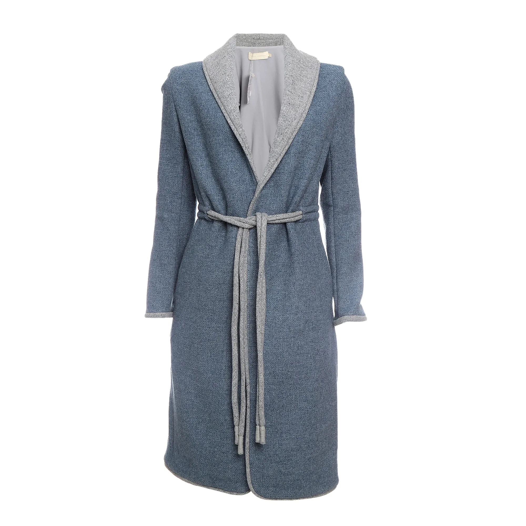 Sobretudo Cris Barros com Cinto Lã Azul