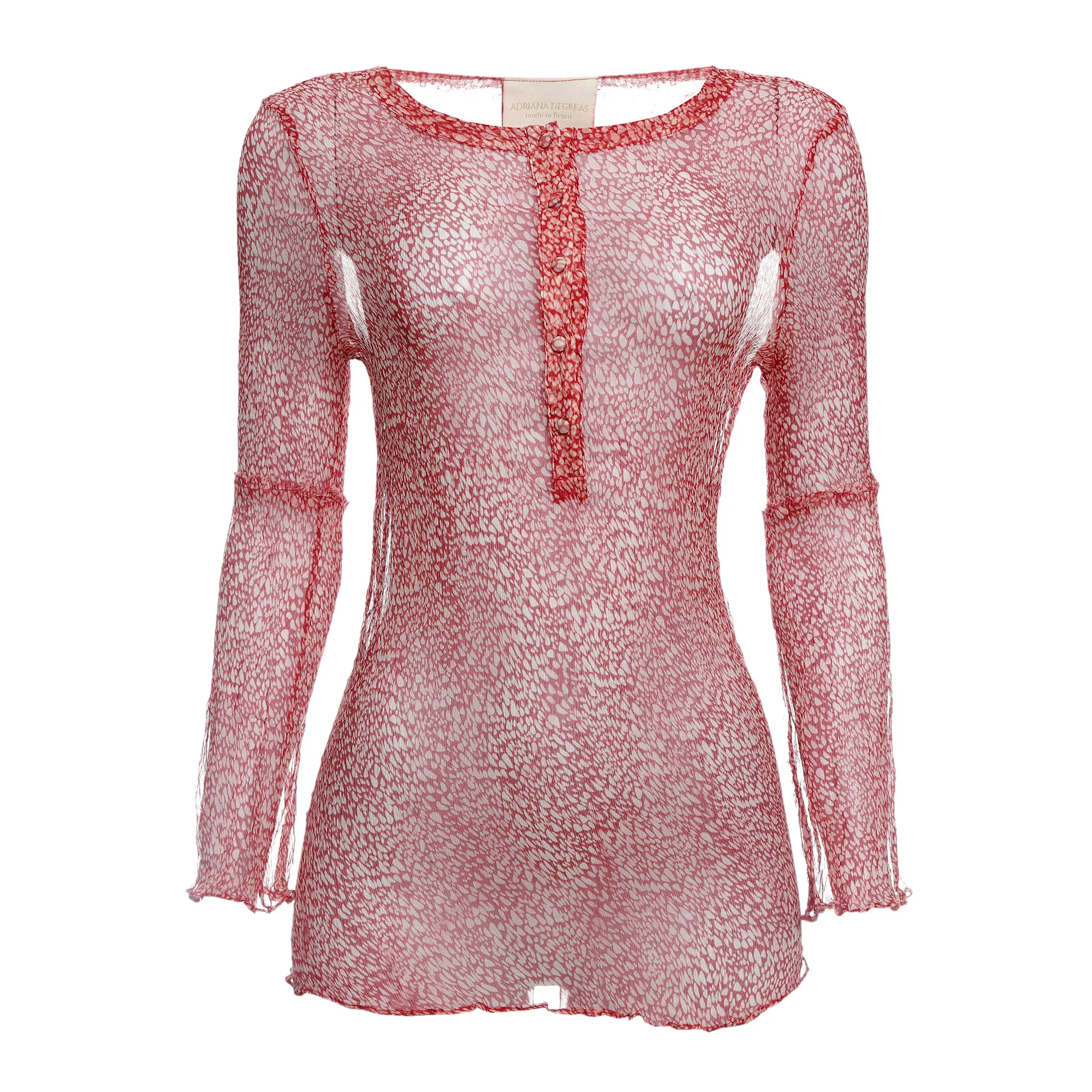 Blusa Adriana Degreas Seda Estampada