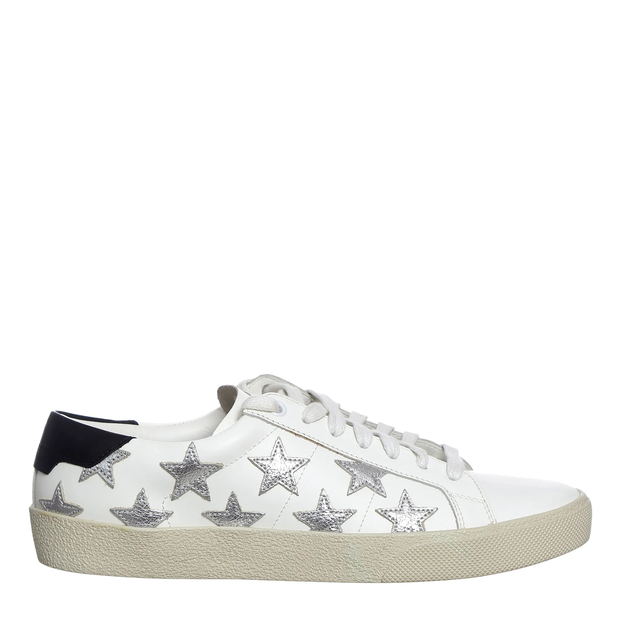 Tênis Saint Laurent Estrelas Branco