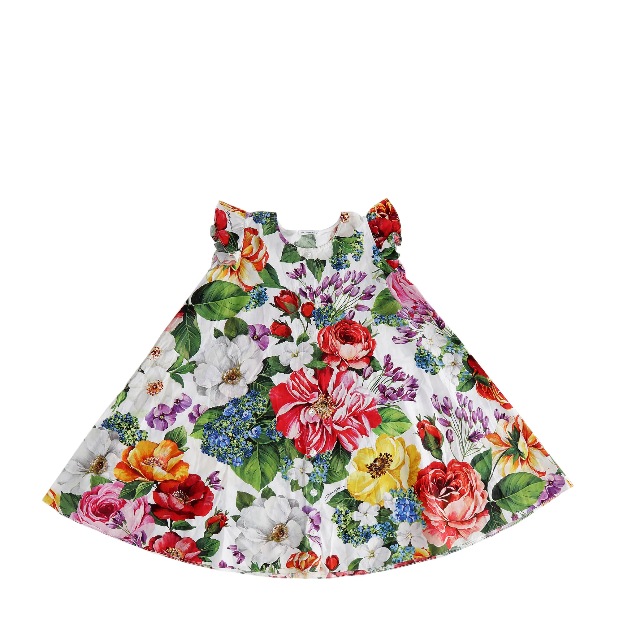 Vestido Dolce & Gabbana Infantil Estampado Branco