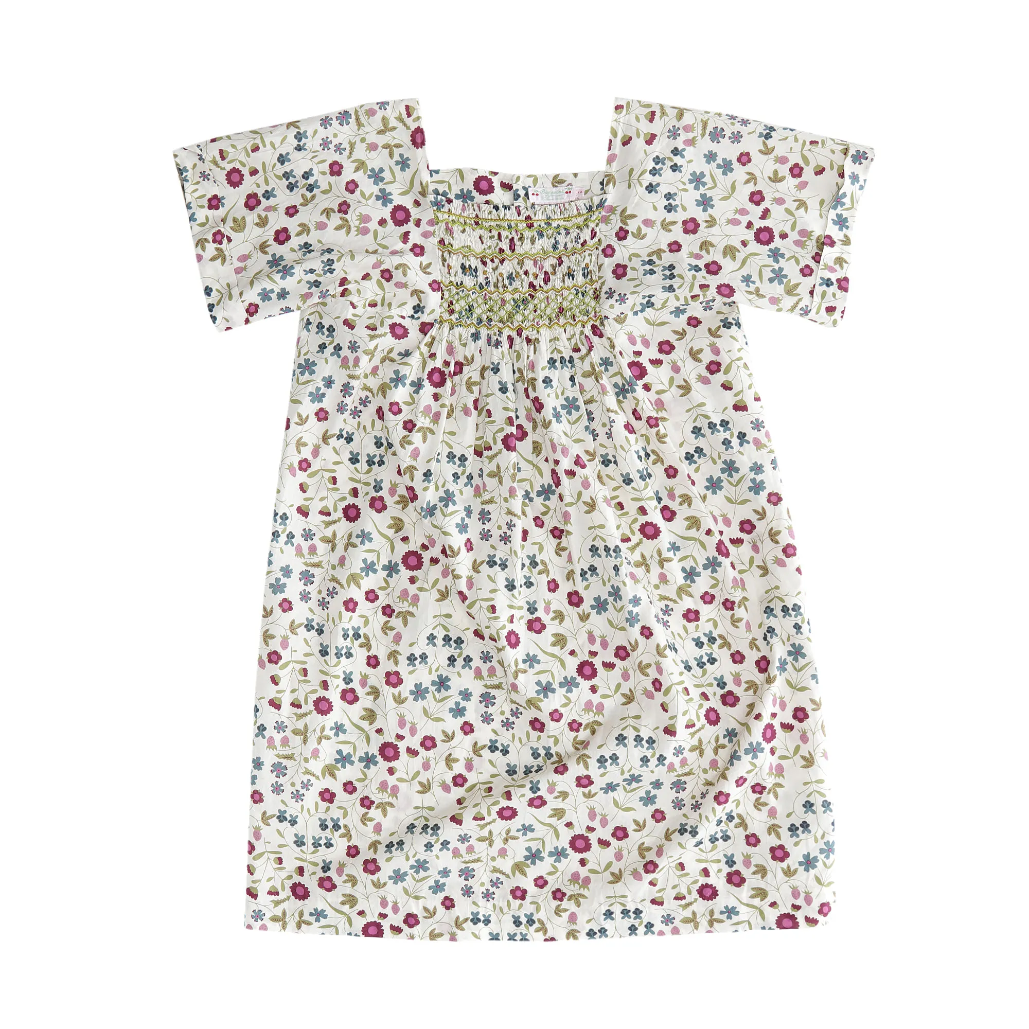 Vestido Bonpoint Infantil Estampado Bege
