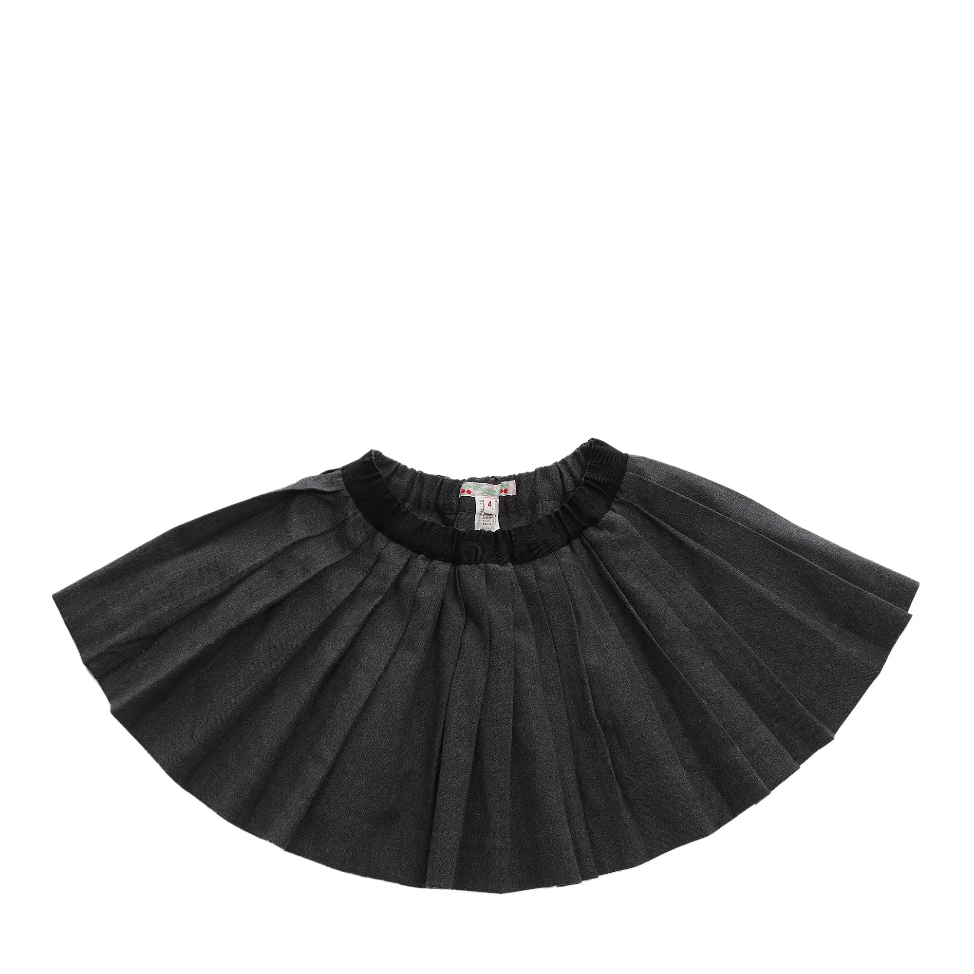 Saia Bonpoint Infantil Pregas Cinza