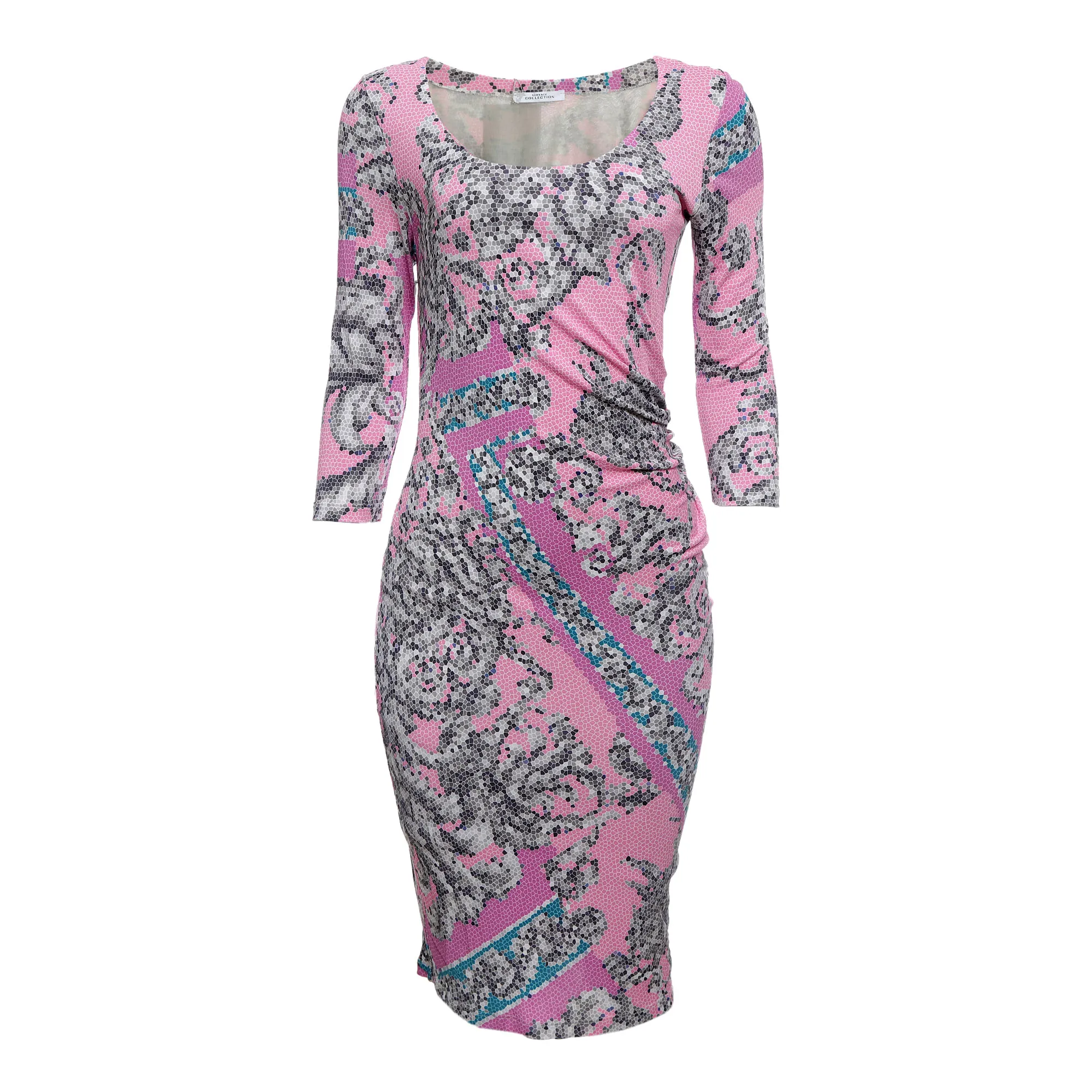 Vestido Versace Collection Estampado Rosa