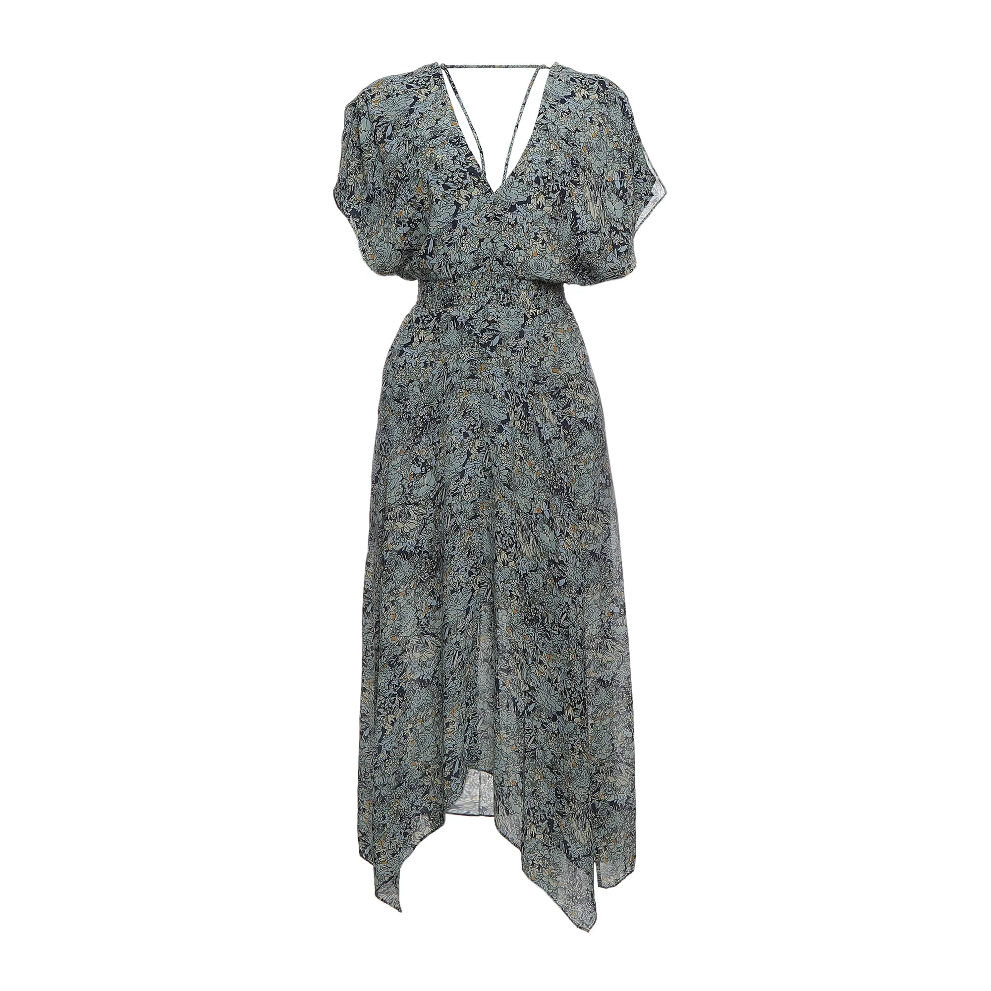 Vestido Maje Estampado Azul