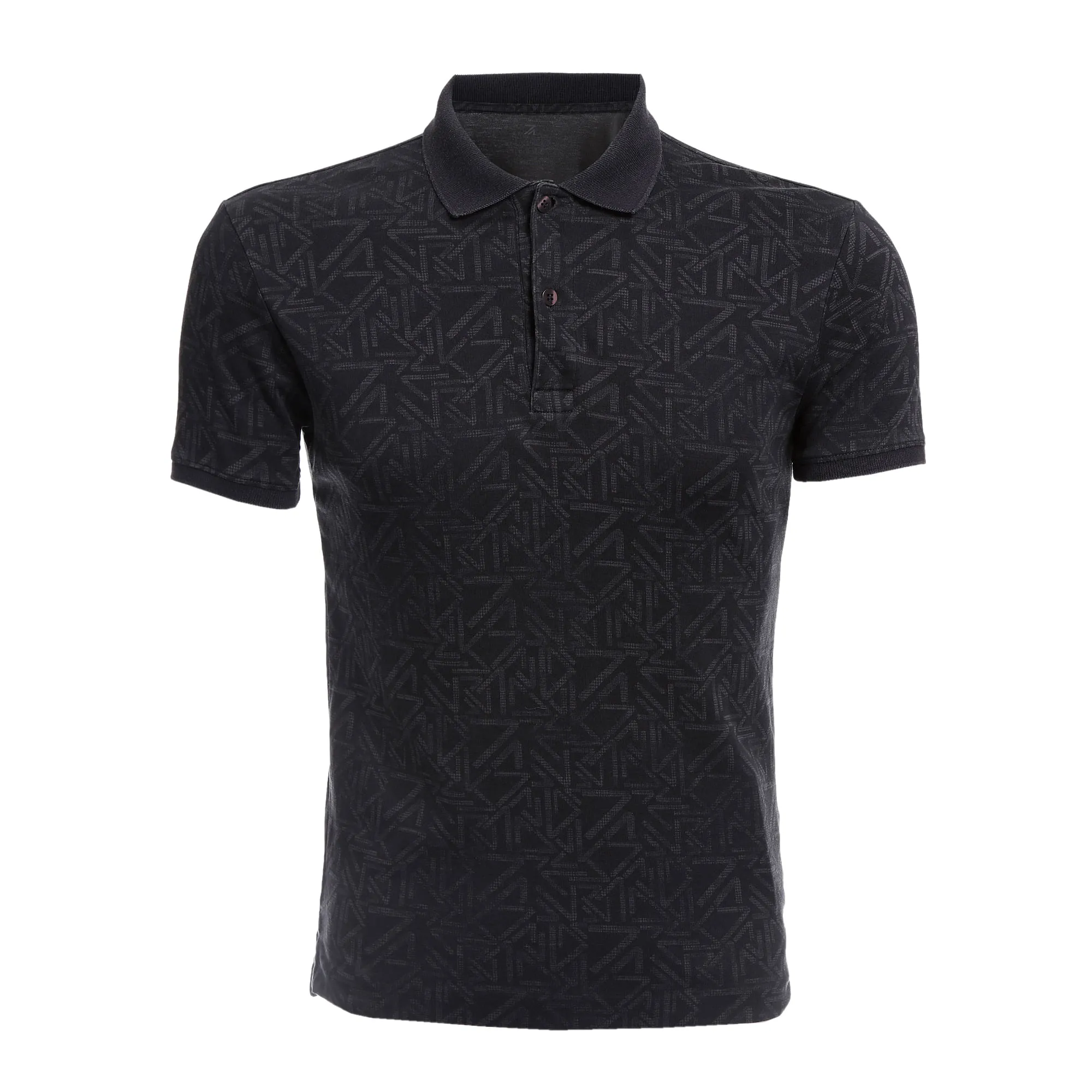 Camiseta Ricardo Almeida Polo Estampada Cinza