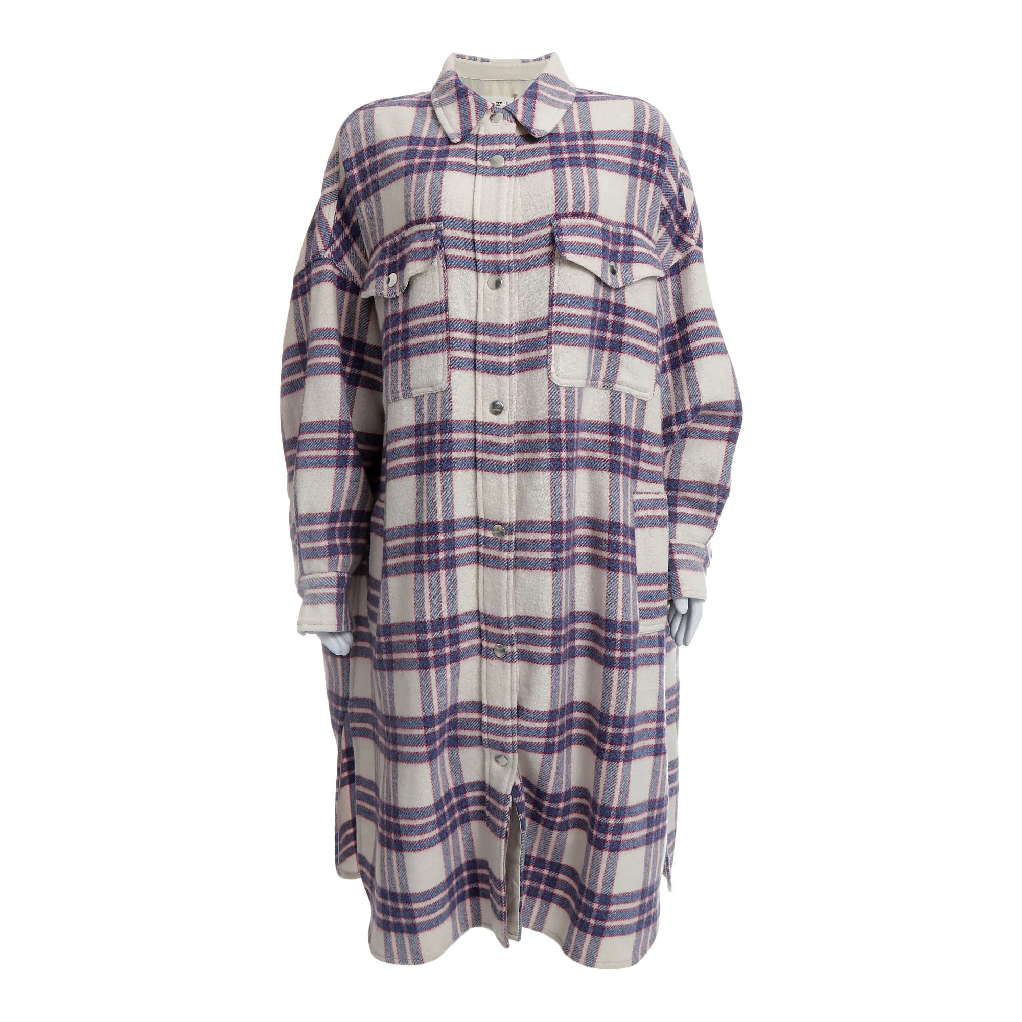 Casaco Isabel Marant Xadrez Lilás