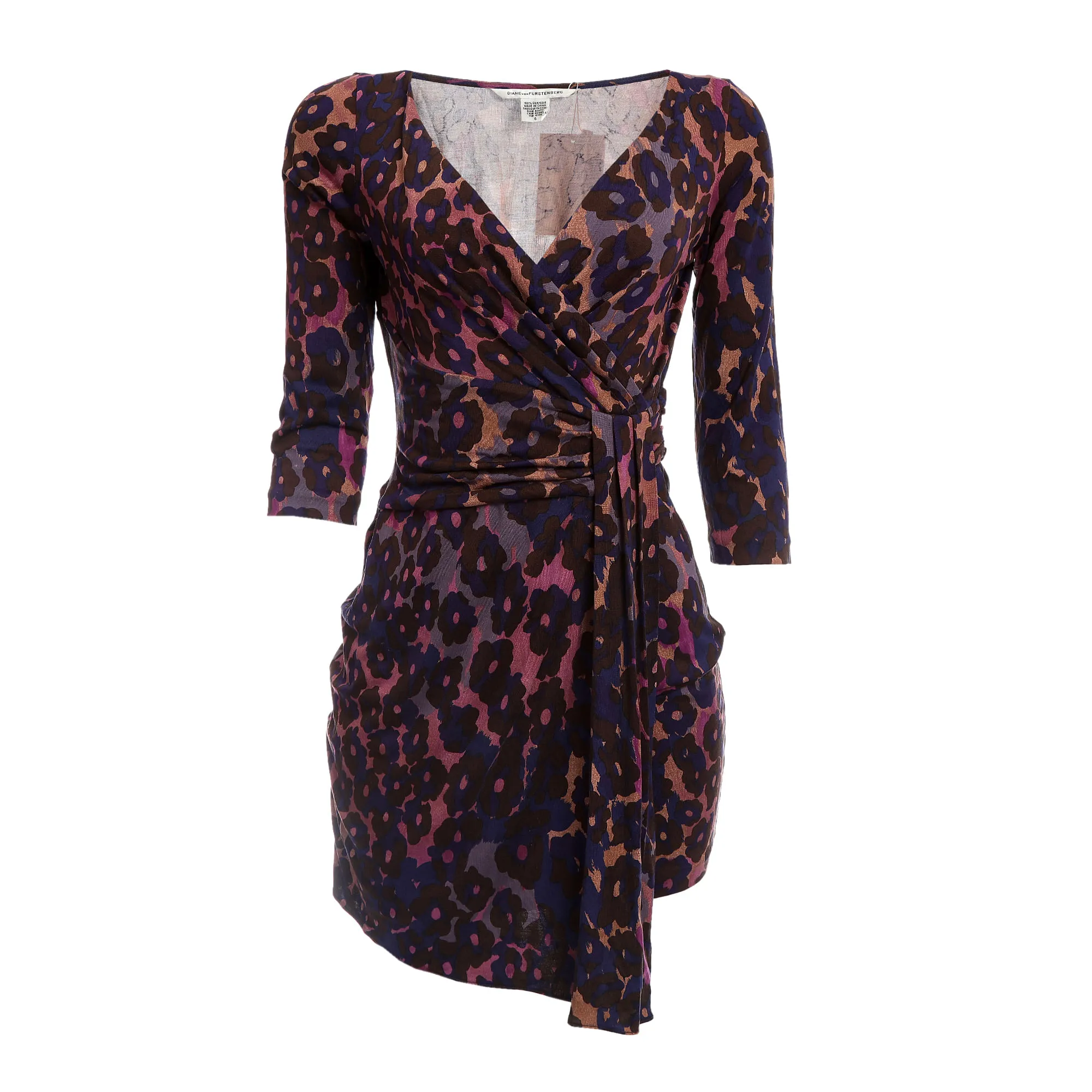 Vestido Diane Von Furstenberg Estampado Roxo