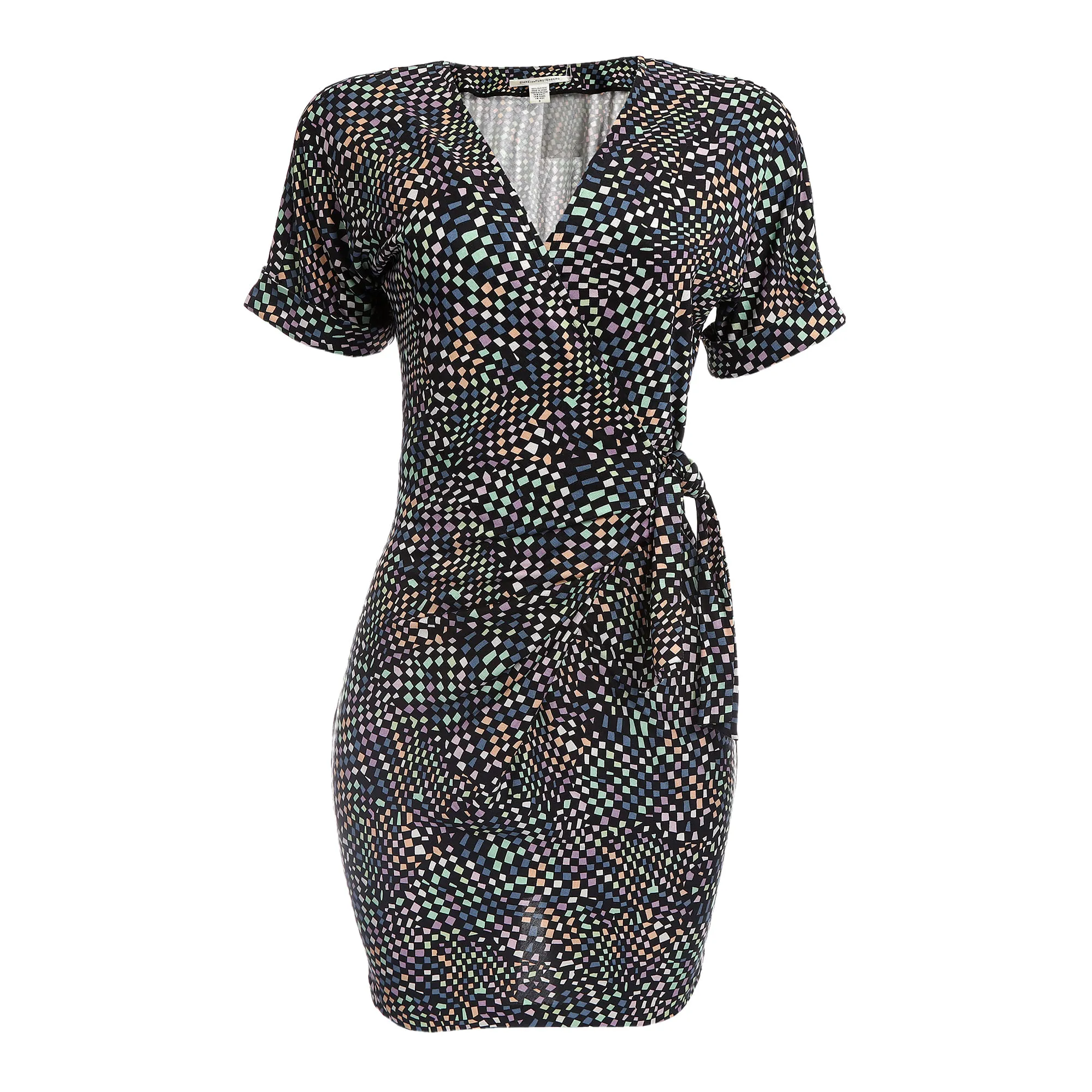 Vestido Diane Von Furstenberg Quadriculado Colorido