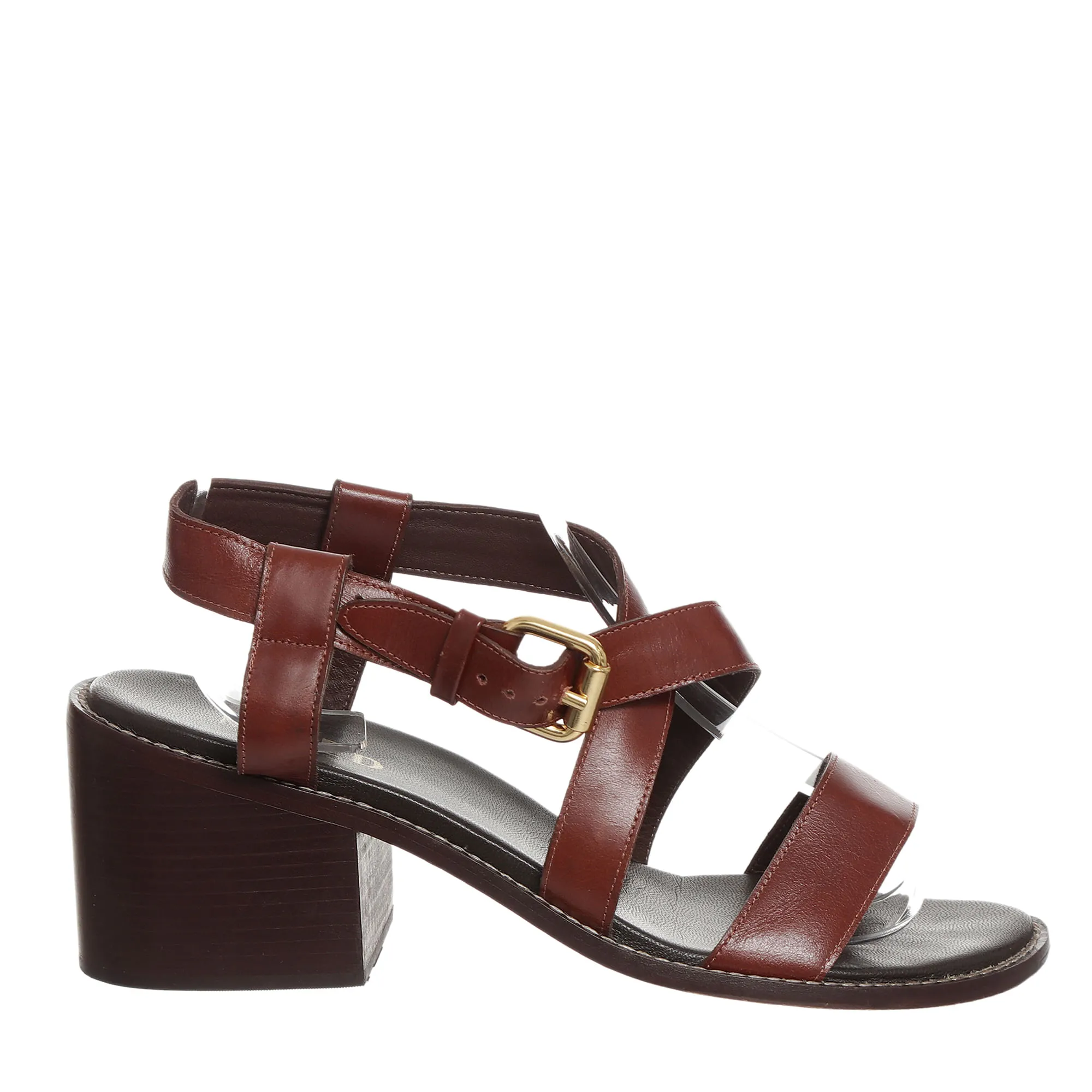 Sandália Mixed Couro Marrom