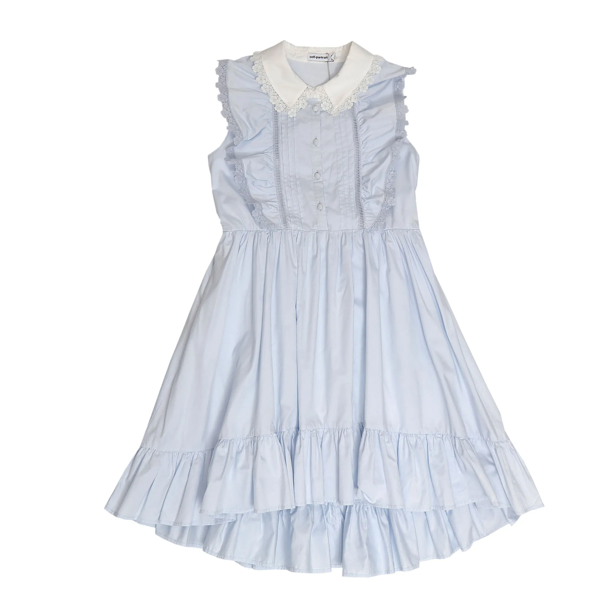 Vestido Self Portrait Infantil Azul