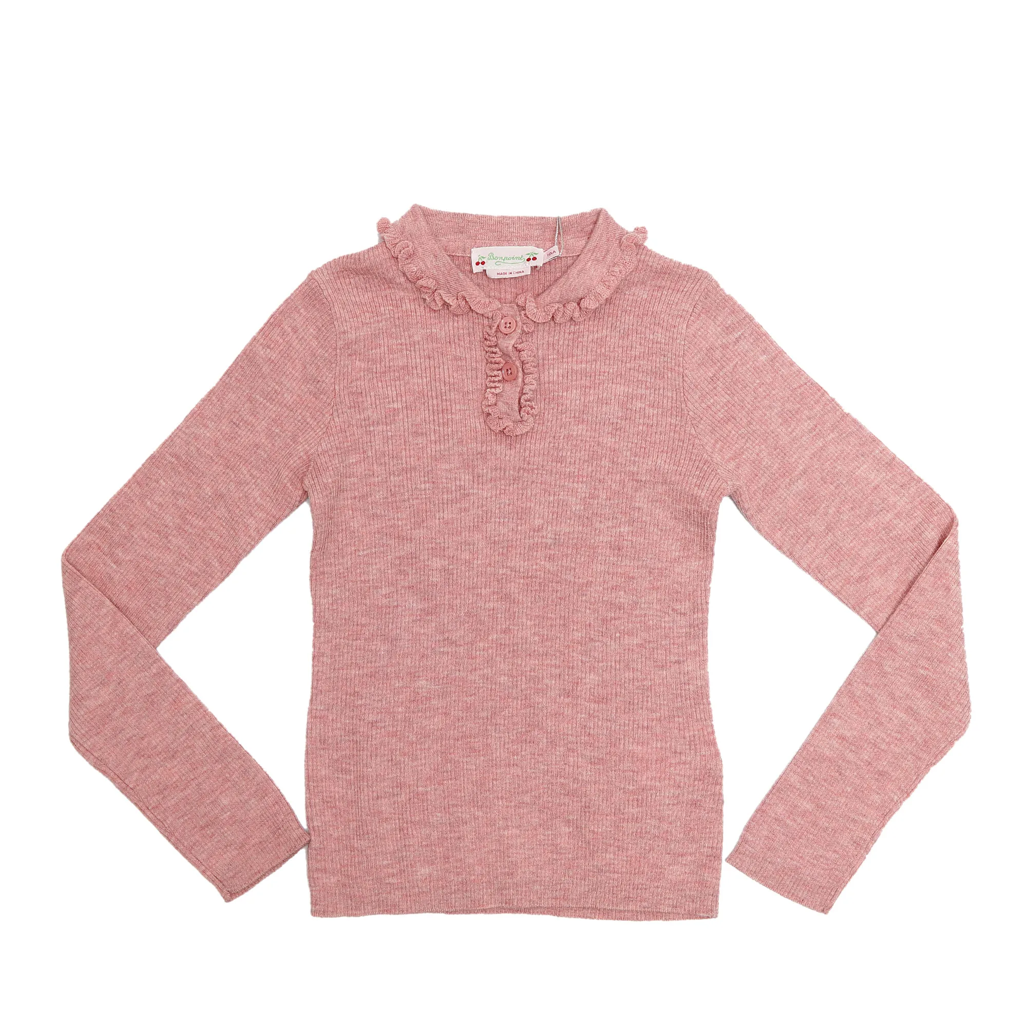 Suéter Bonpoint Infantil Tricô Rosa