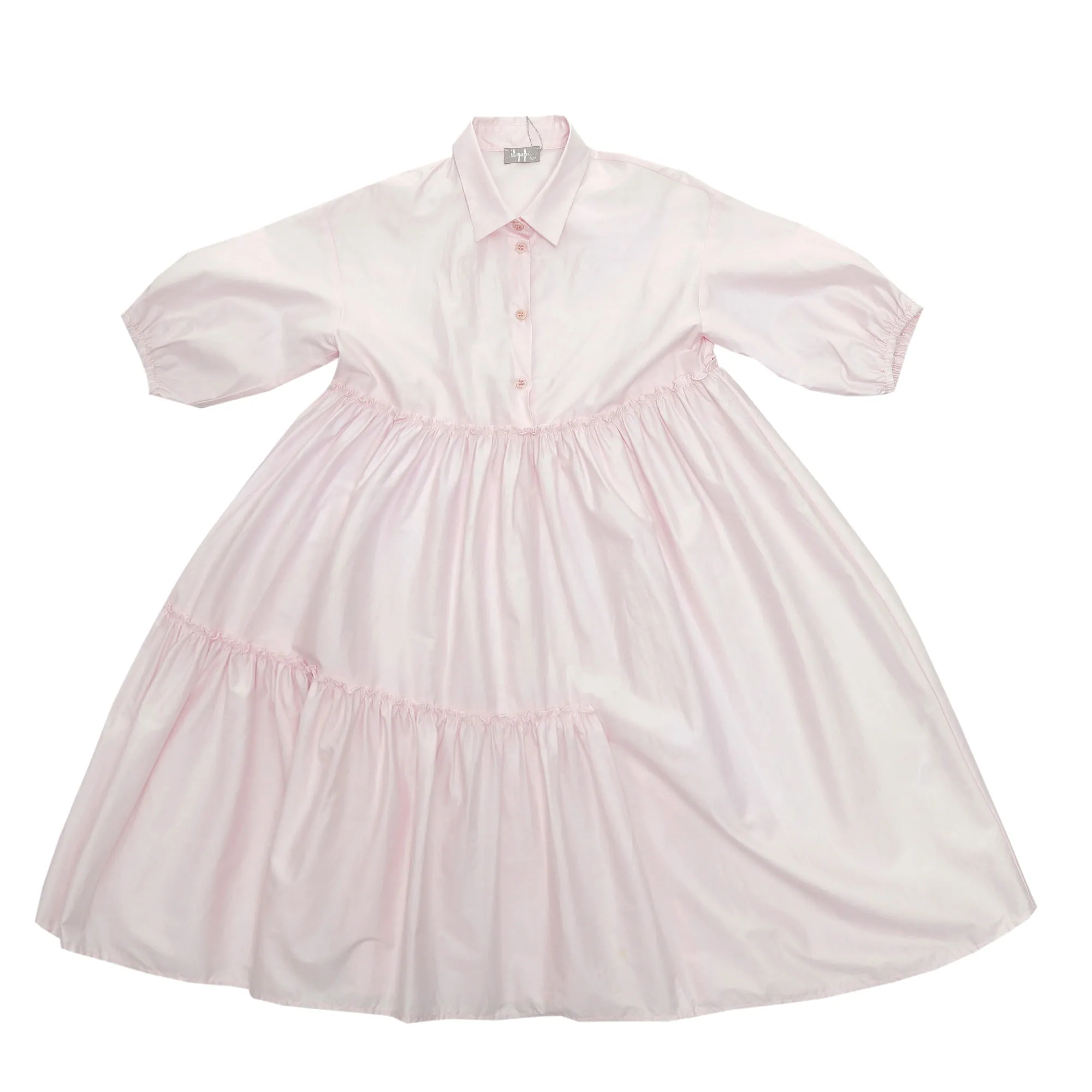 Vestido Infantil Rosa Claro