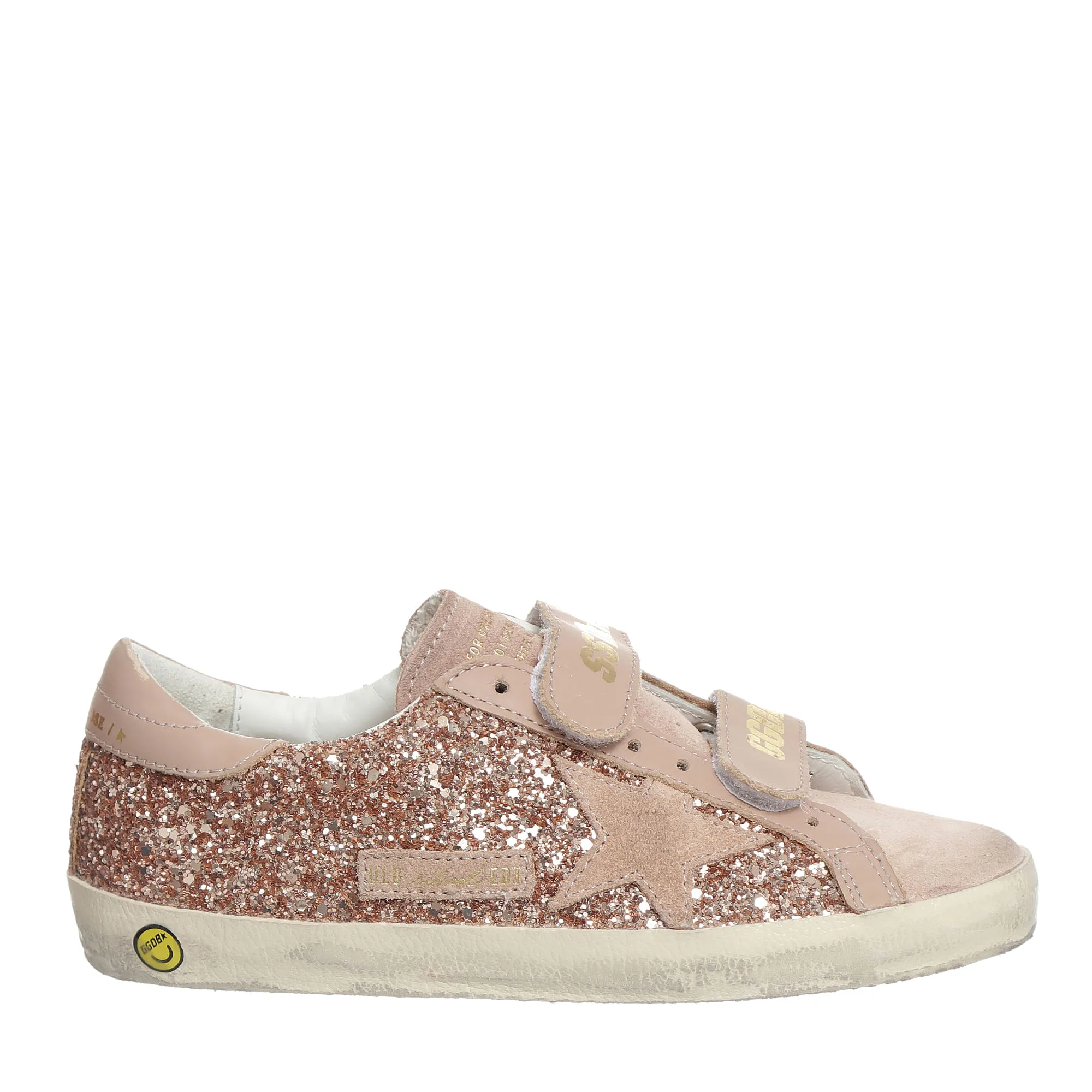 Tênis Golden Goose Infantil Star Brilho Rosa