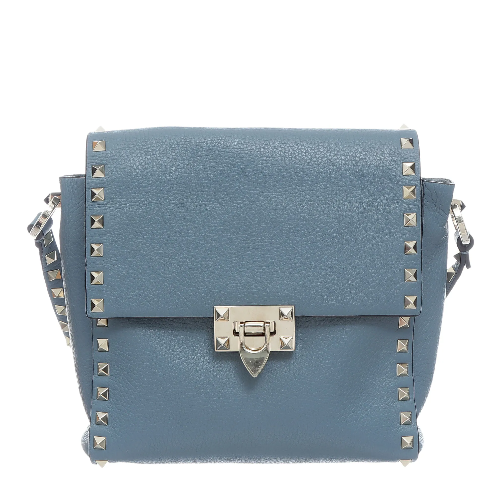 Bolsa Valentino Rockstud Transversal Azul