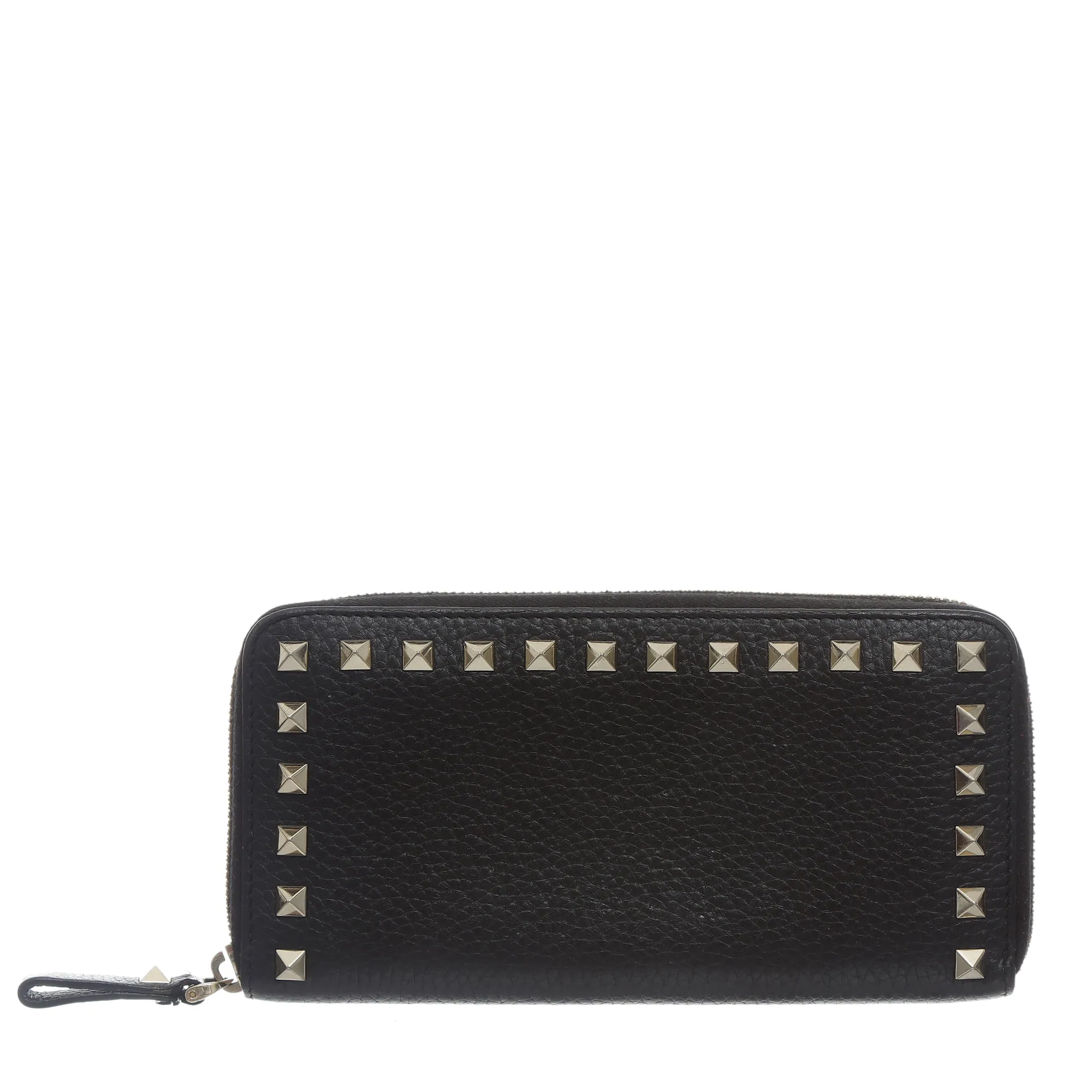 Carteira Valentino Rockstud Couro Preto