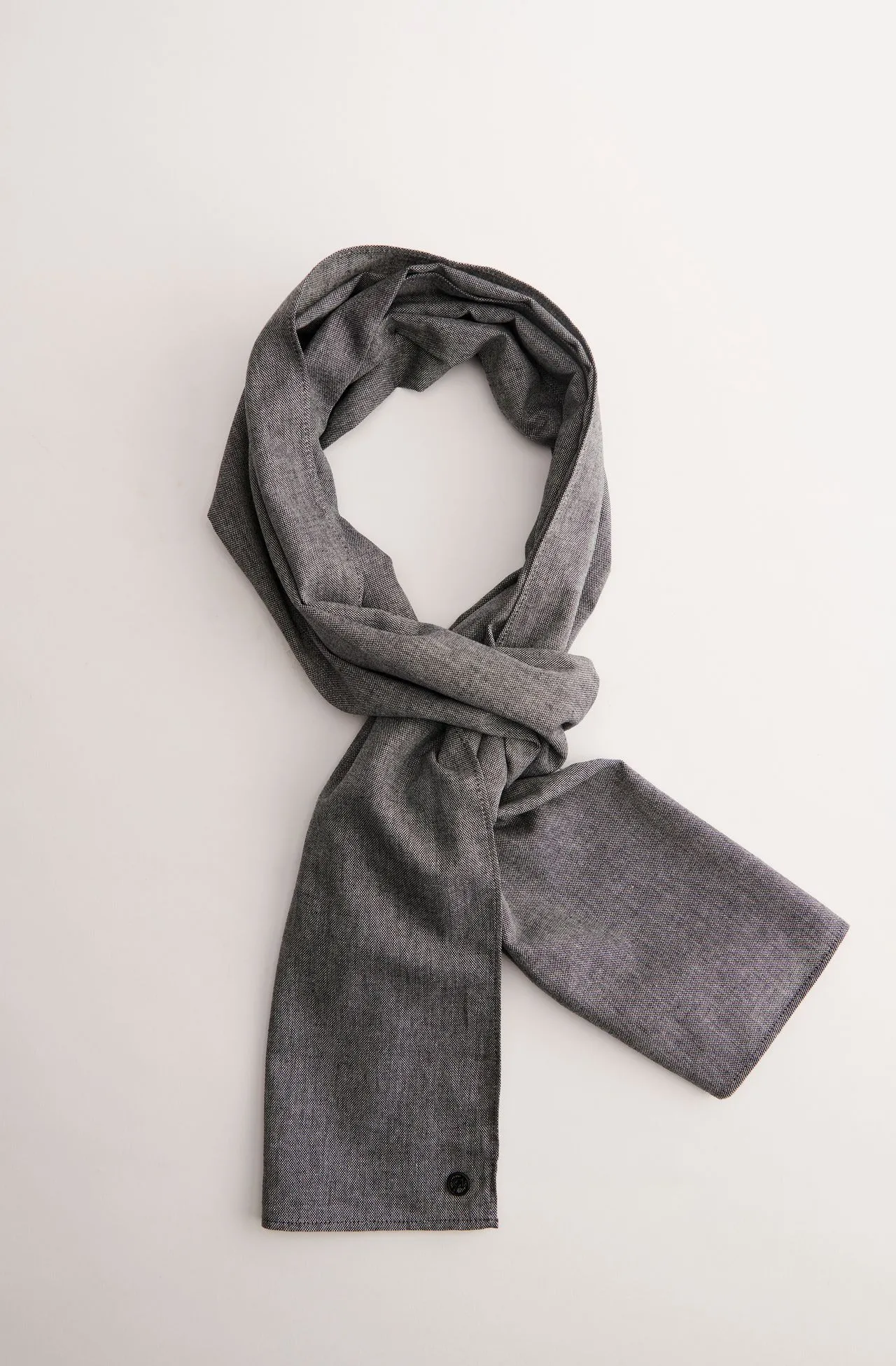 Cachecol Falso Liso Cinza - cinza / unico