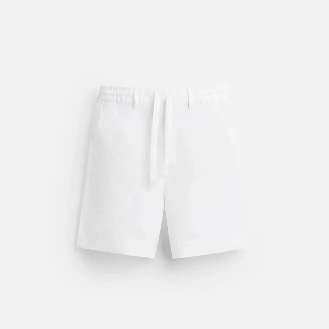 Bermuda de Linho Ibiza Branco