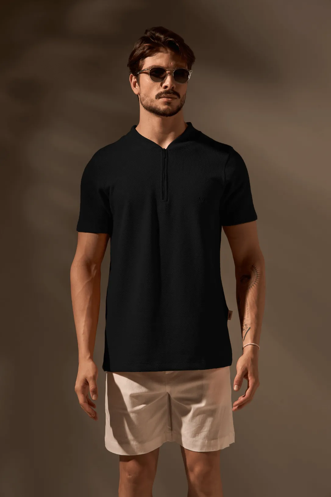 CAMISETA ENDURANCE TEXTURIZADA ALGODÃO EGÍPCIO - PRETO