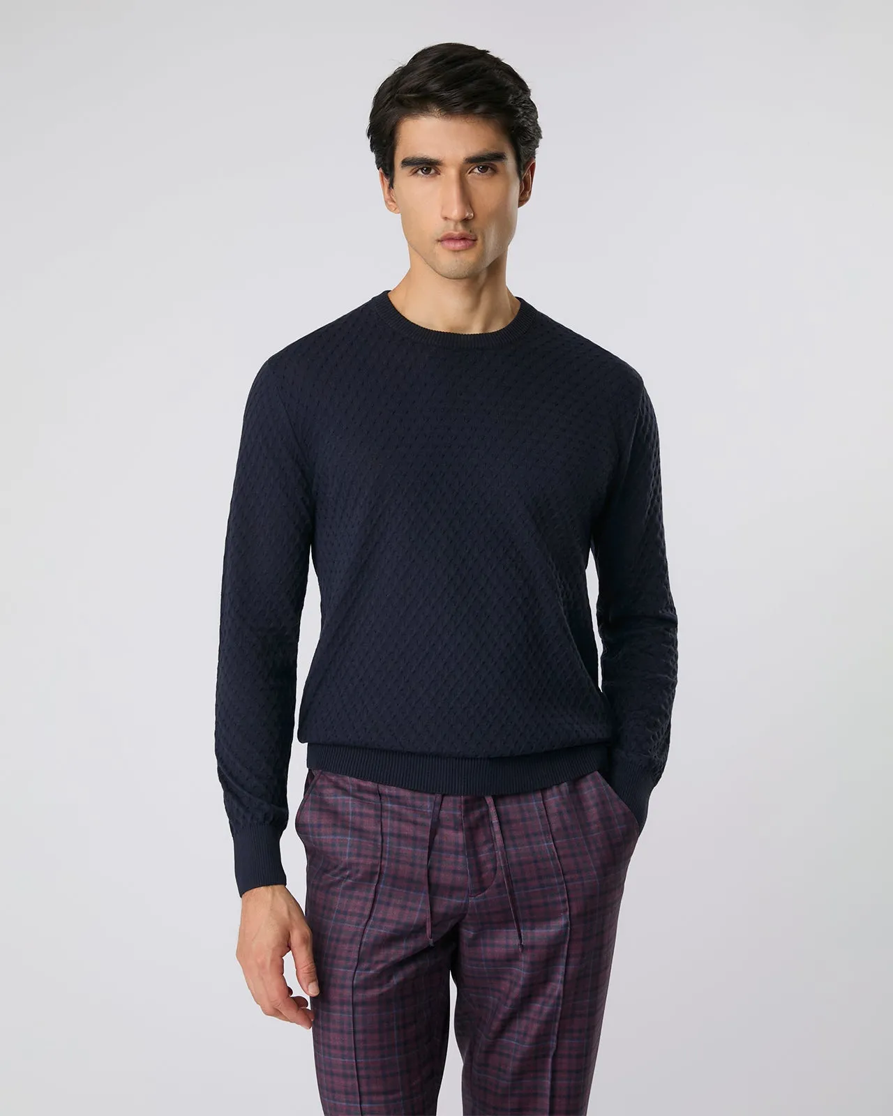 Tricô malto marinho