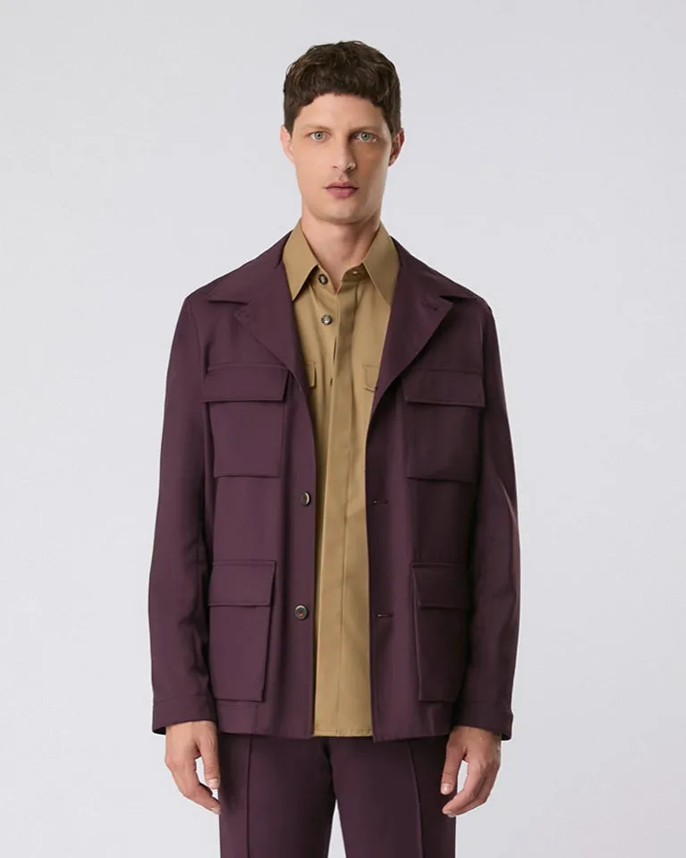 Casaco travel bordô