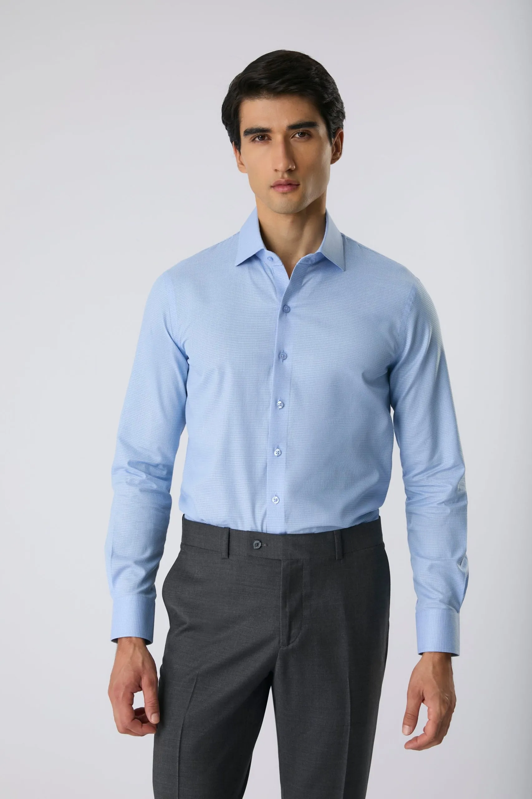Camisa pima classic azul
