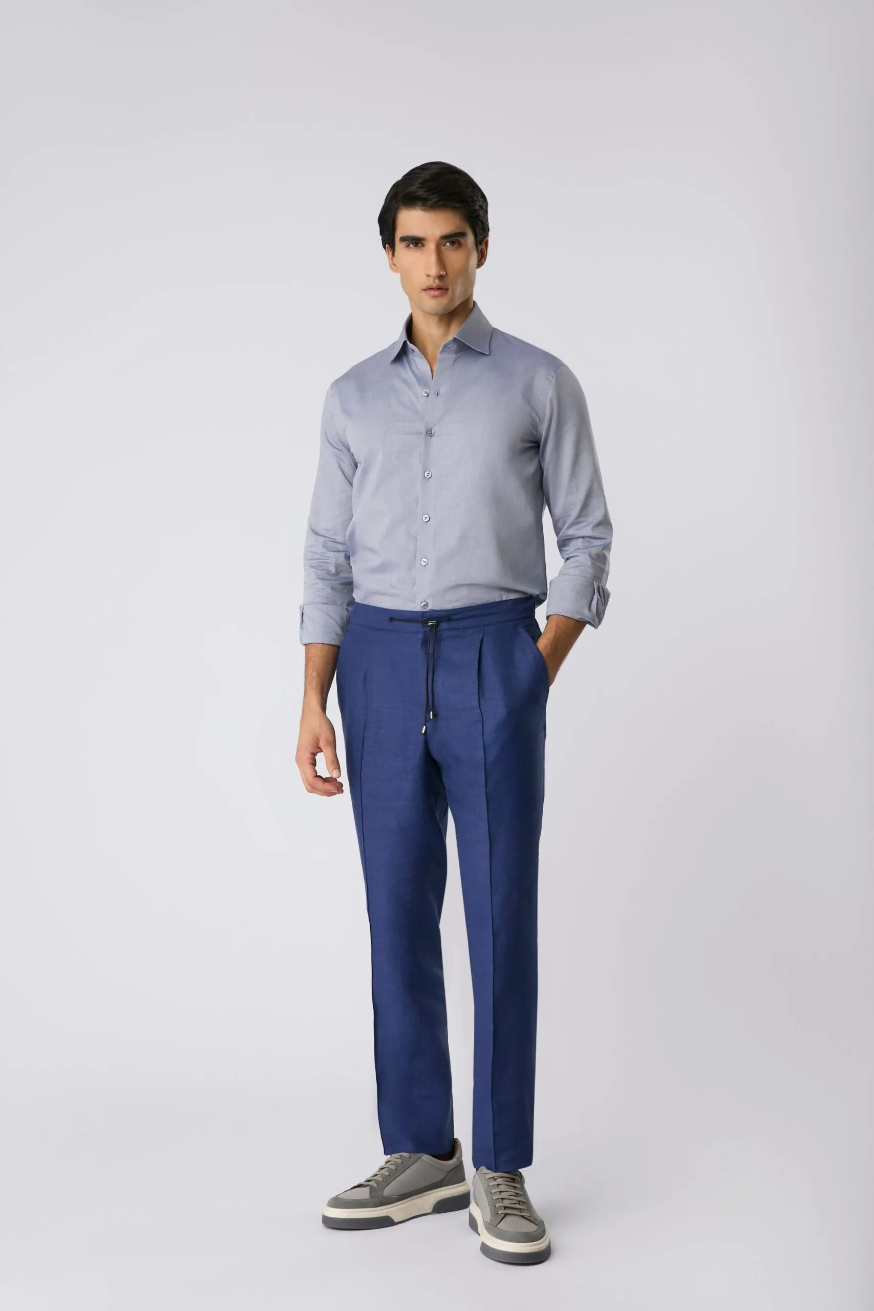 Camisa pima classic marinho