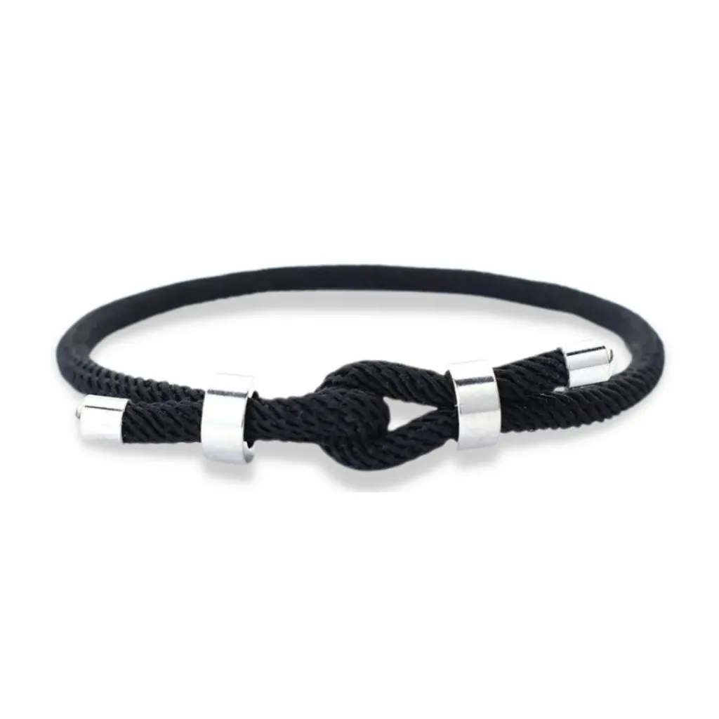 Pulseira de Corda Italiana Black