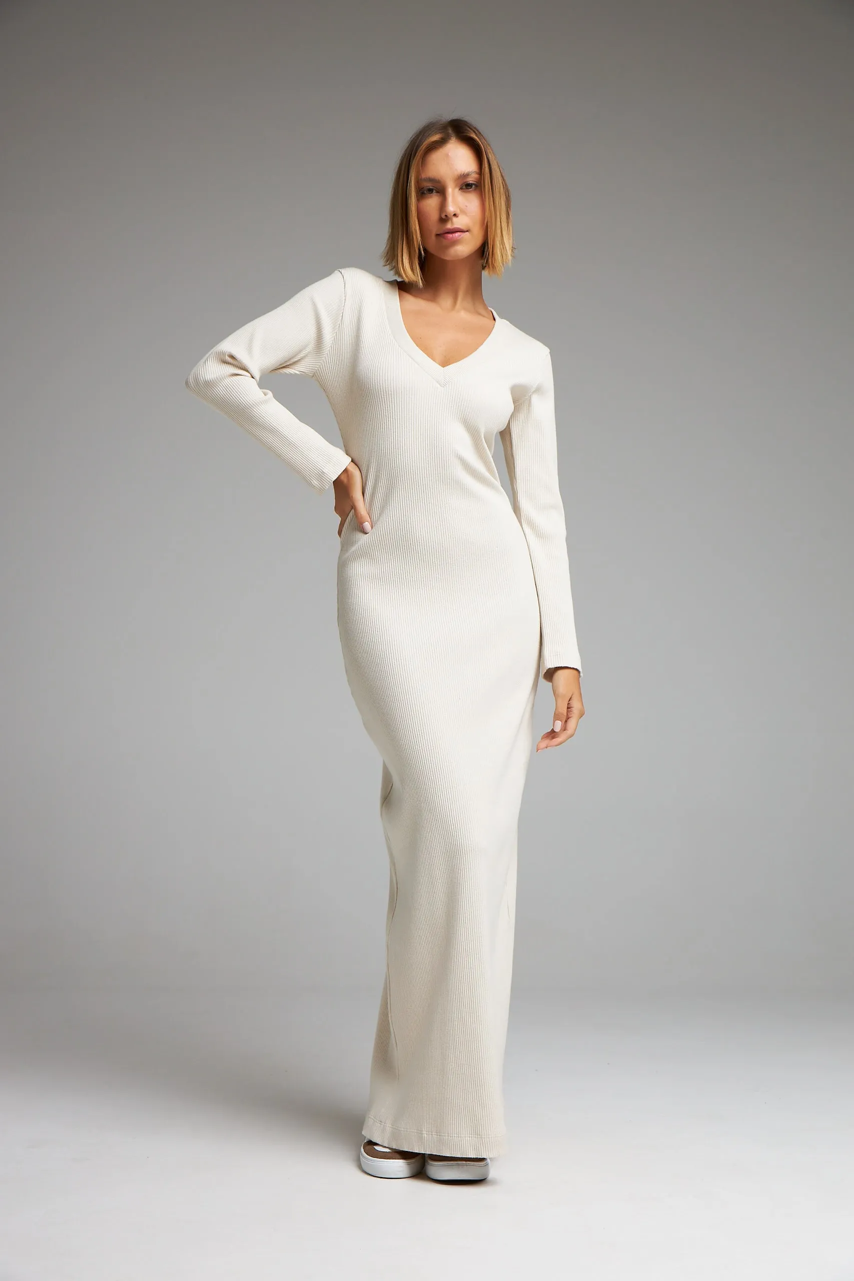 VESTIDO SERENO - AREIA