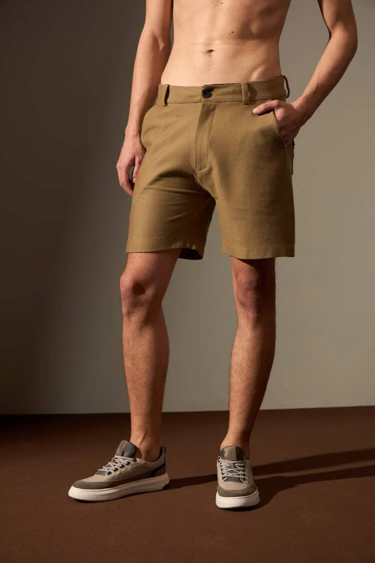 BERMUDA ALFAIATARIA JARDIM 100% ALGODÃO - VERDE