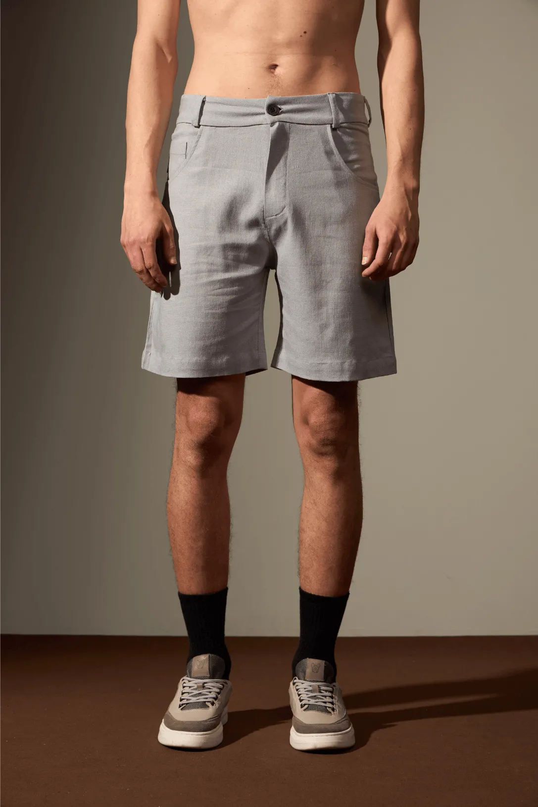 BERMUDA ARENITO LINHO - CINZA