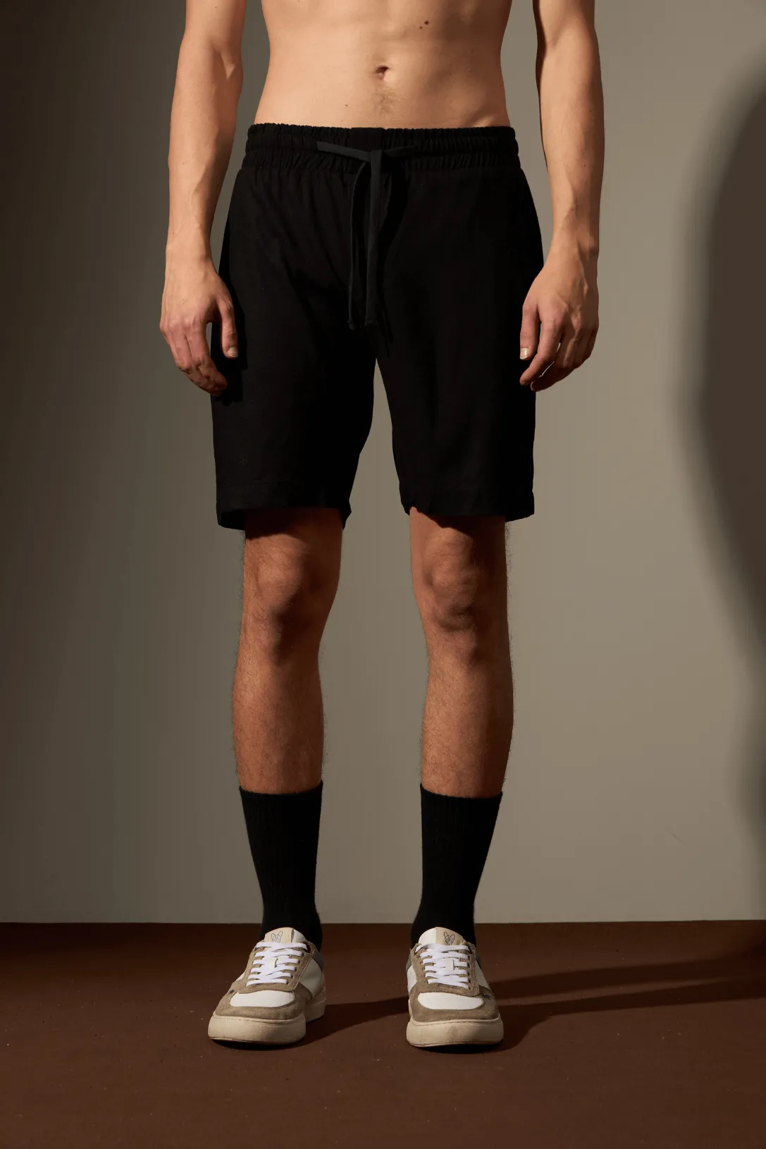 BERMUDA CACHOEIRAS LINHO - PRETO