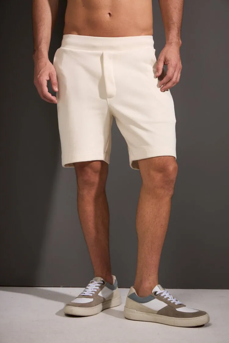 BERMUDA CALCÁRIO ALGODÃO - OFF WHITE