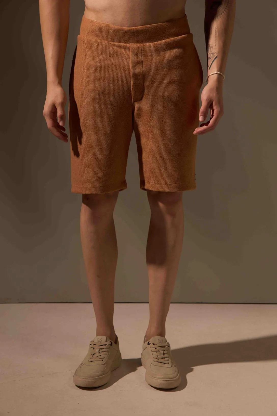 BERMUDA ENDURANCE TEXTURIZADA ALGODÃO - COBRE