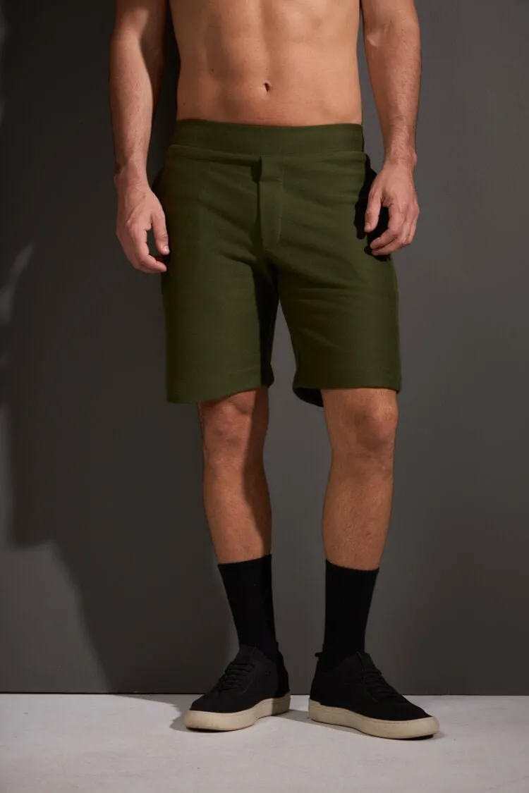 BERMUDA FLORESTA 100% ALGODÃO - VERDE