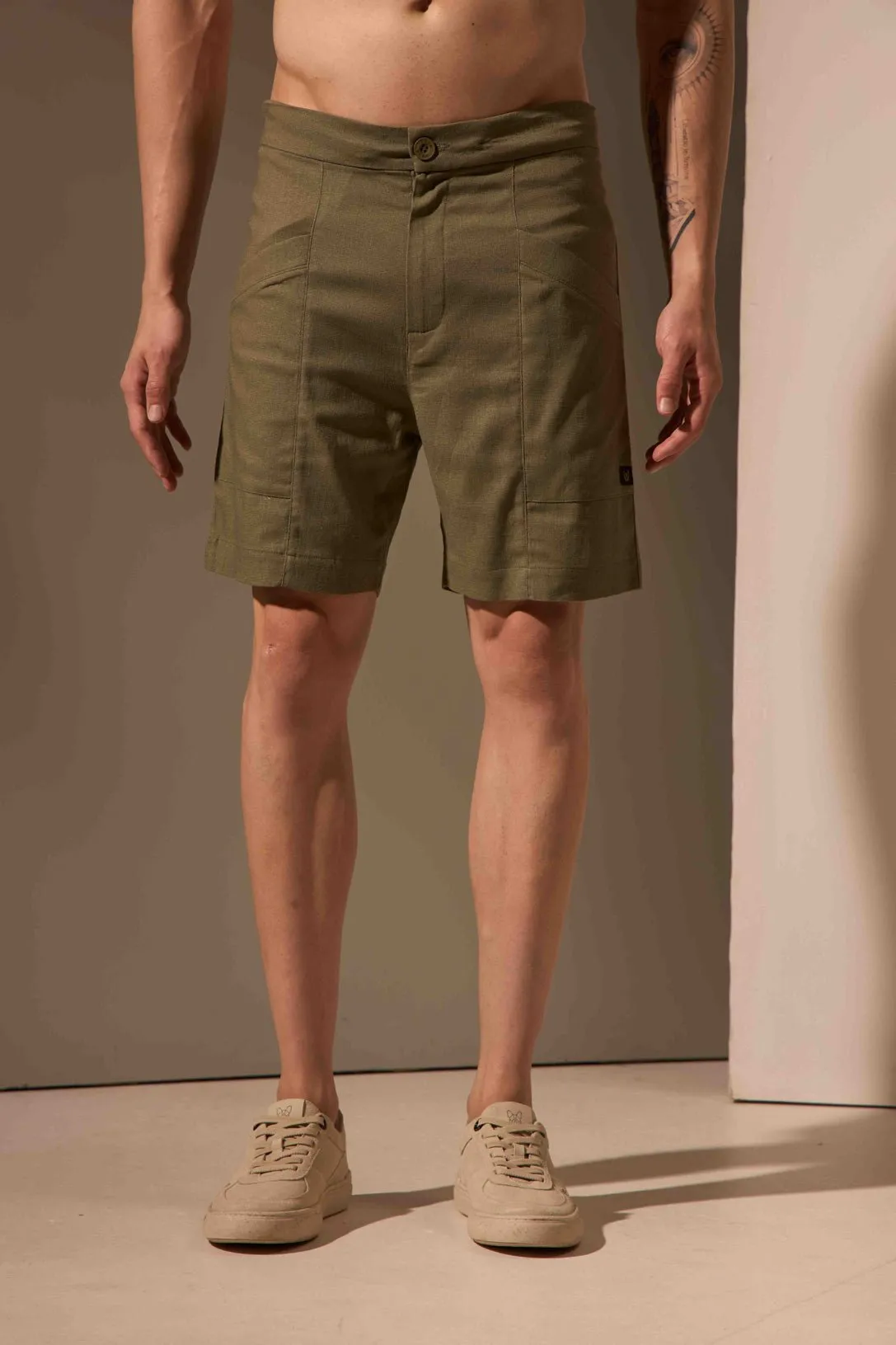 BERMUDA RITMO FLOW LINHO - VERDE