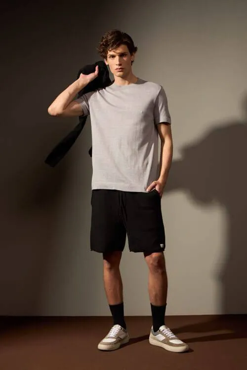 BERMUDA TRICÔ SERRA - PRETO